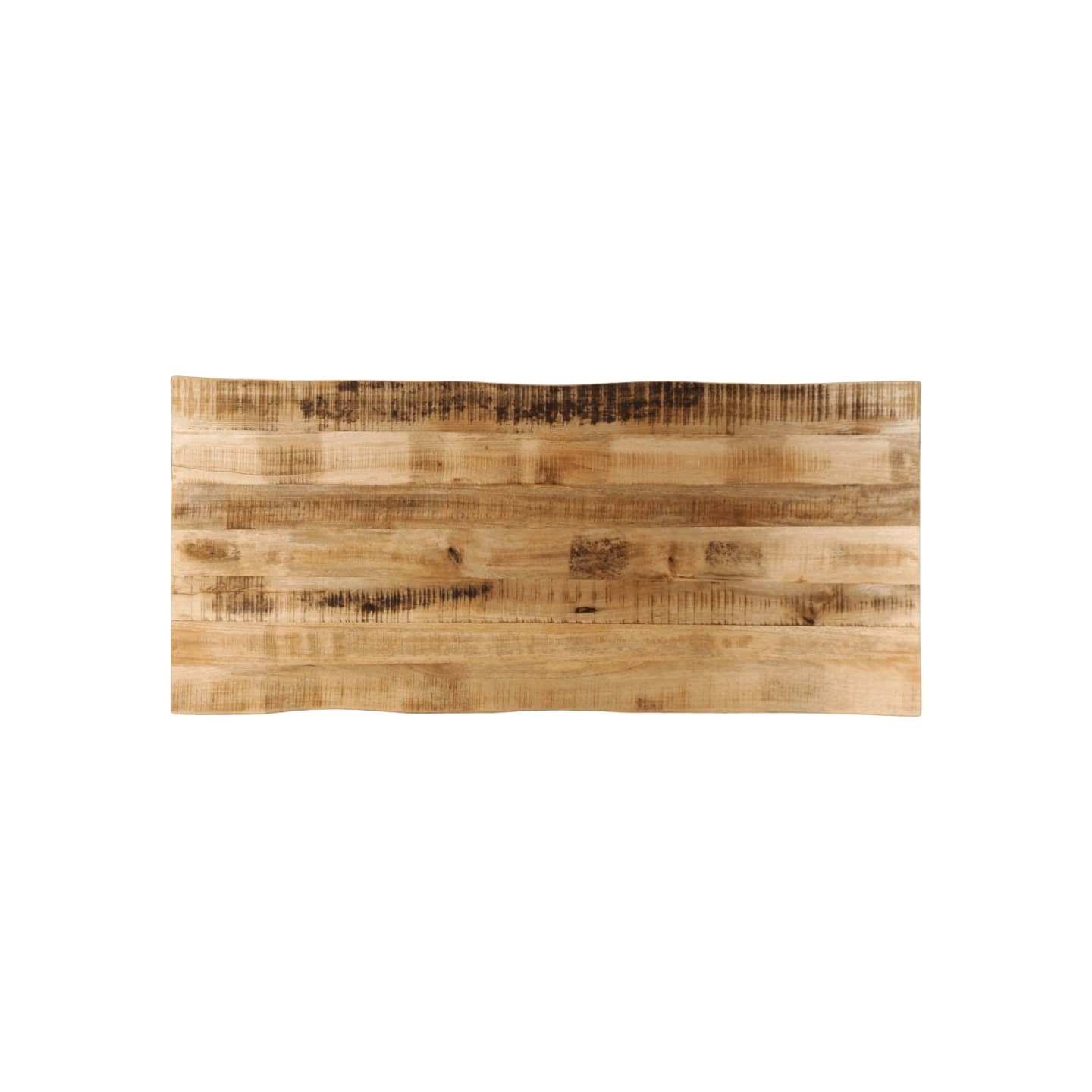 Dessus de table bord vivant 140x60x2,5 cm bois de manguier brut