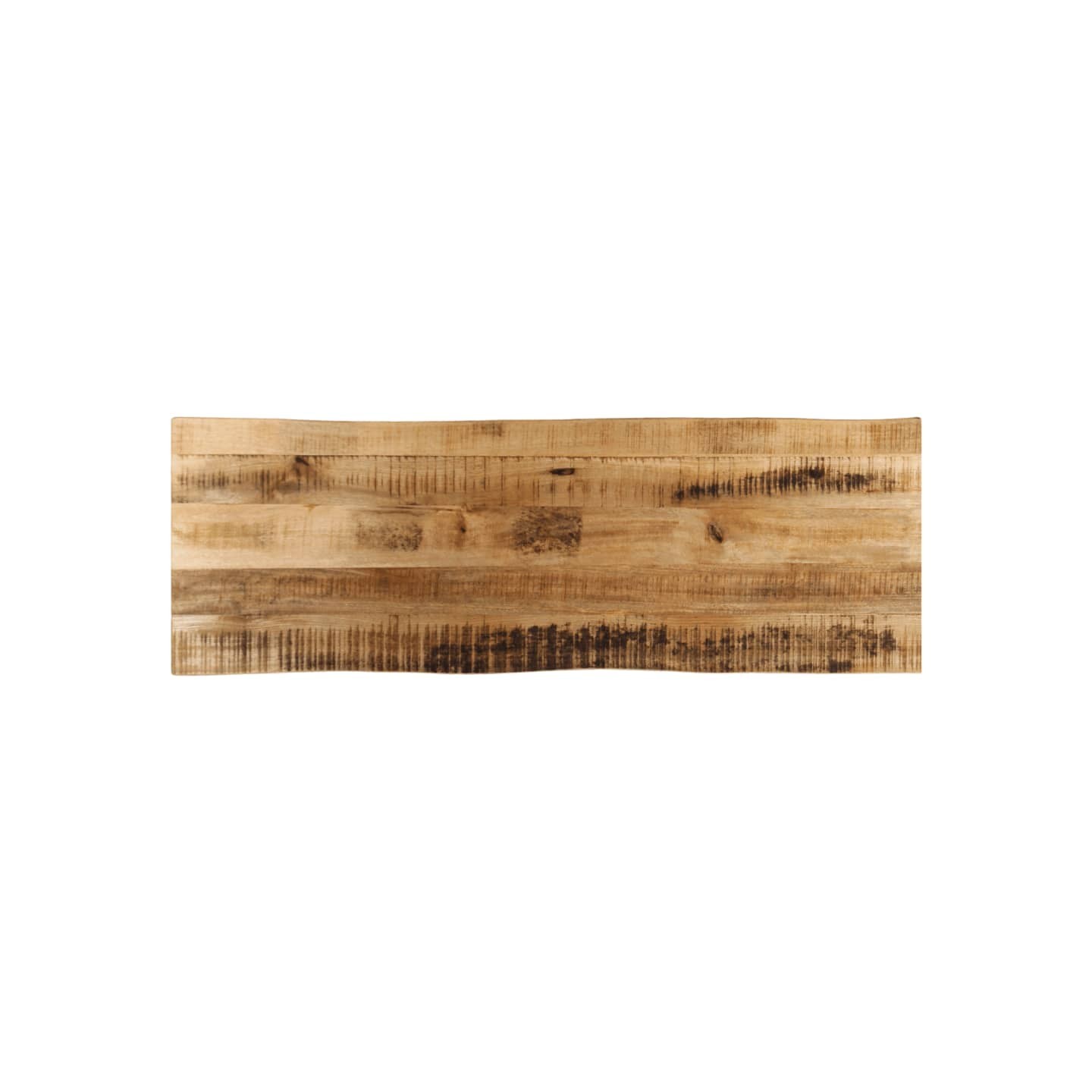 Dessus de table bord vivant 120x40x3,8 cm bois de manguier brut