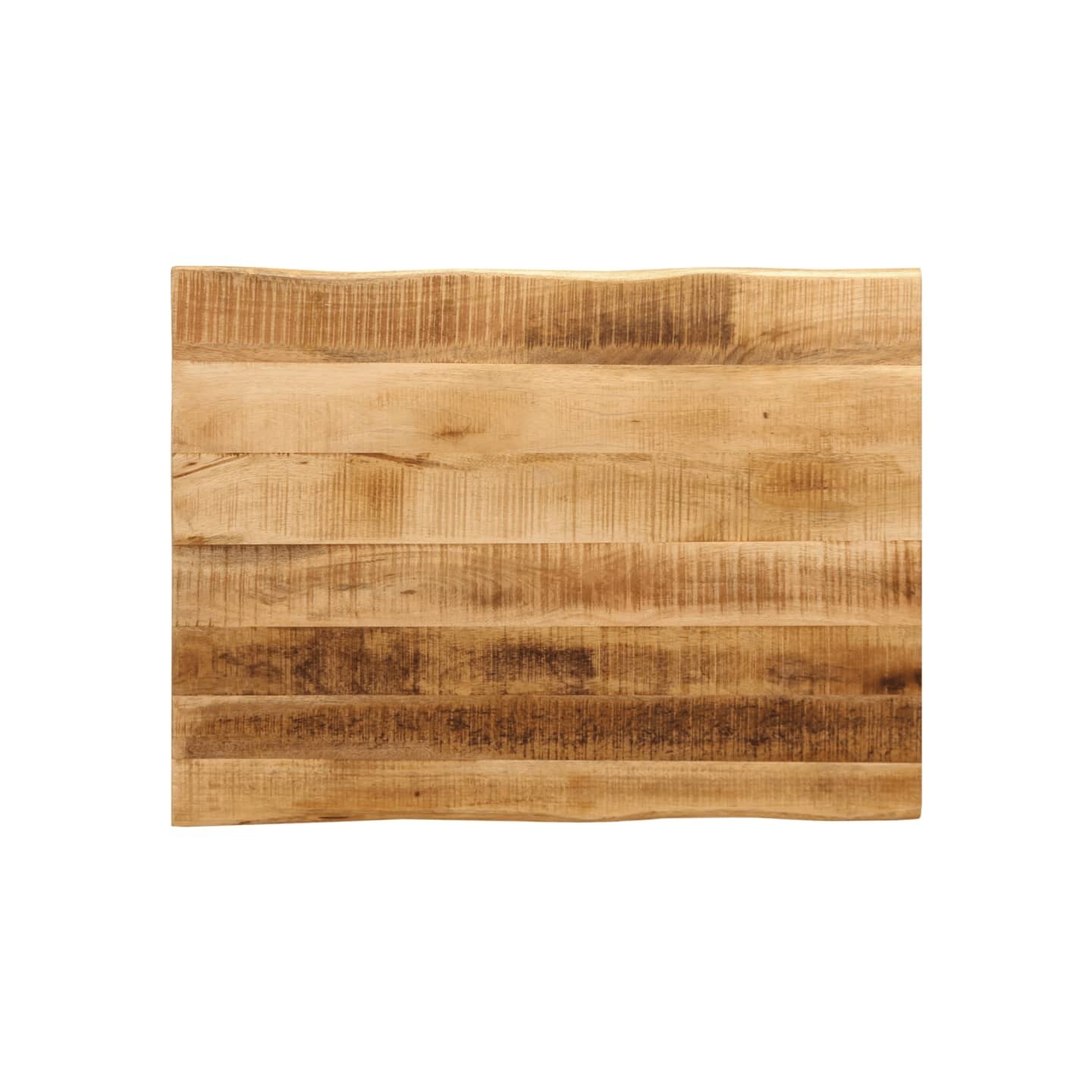 Dessus de table bord vivant 80x60x3,8 cm bois de manguier brut