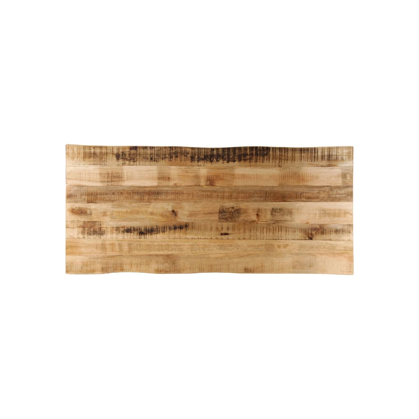 Dessus de table bord vivant 140x60x3,8 cm bois de manguier brut