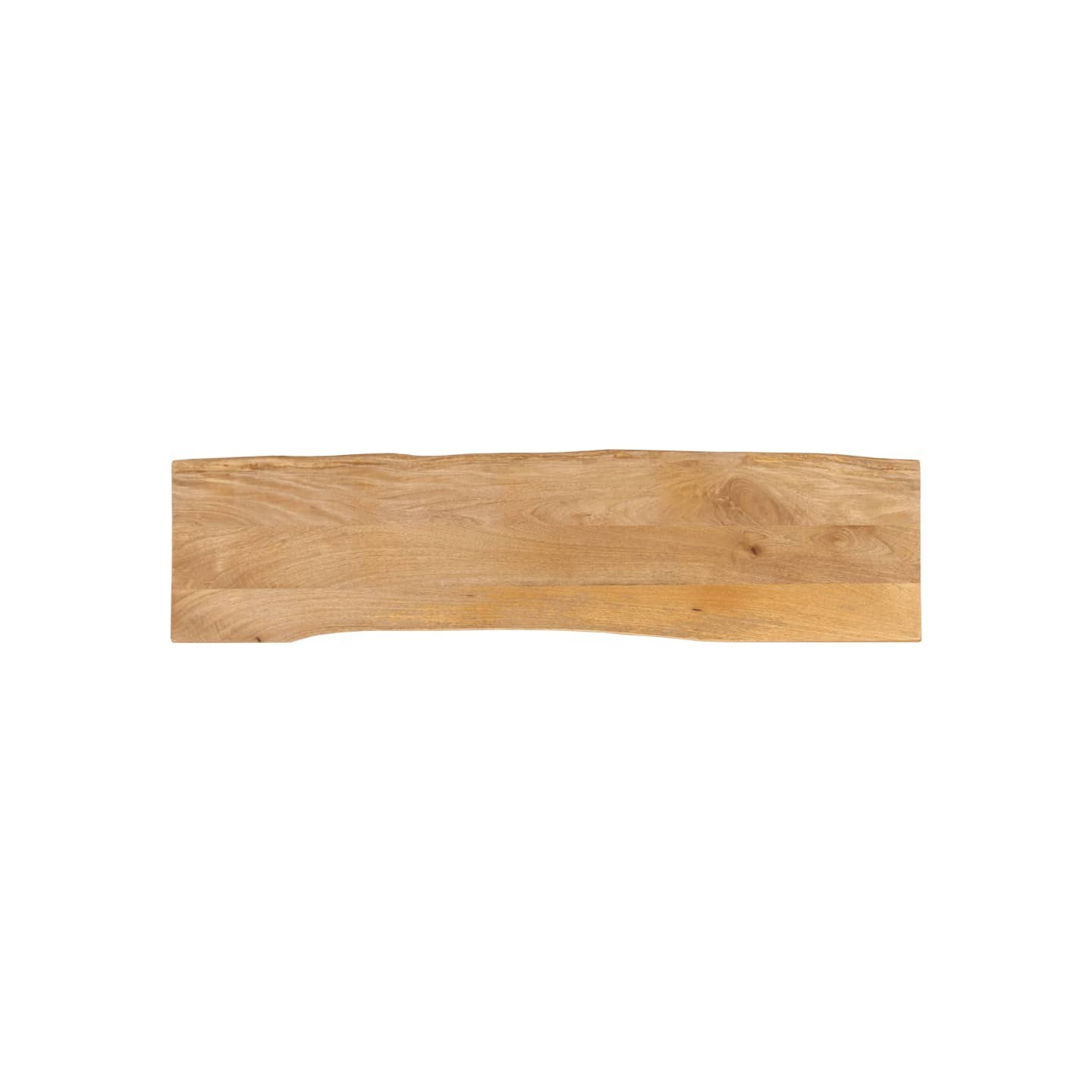 Dessus de table 180x40x3,8 cm bord vivant bois massif manguier