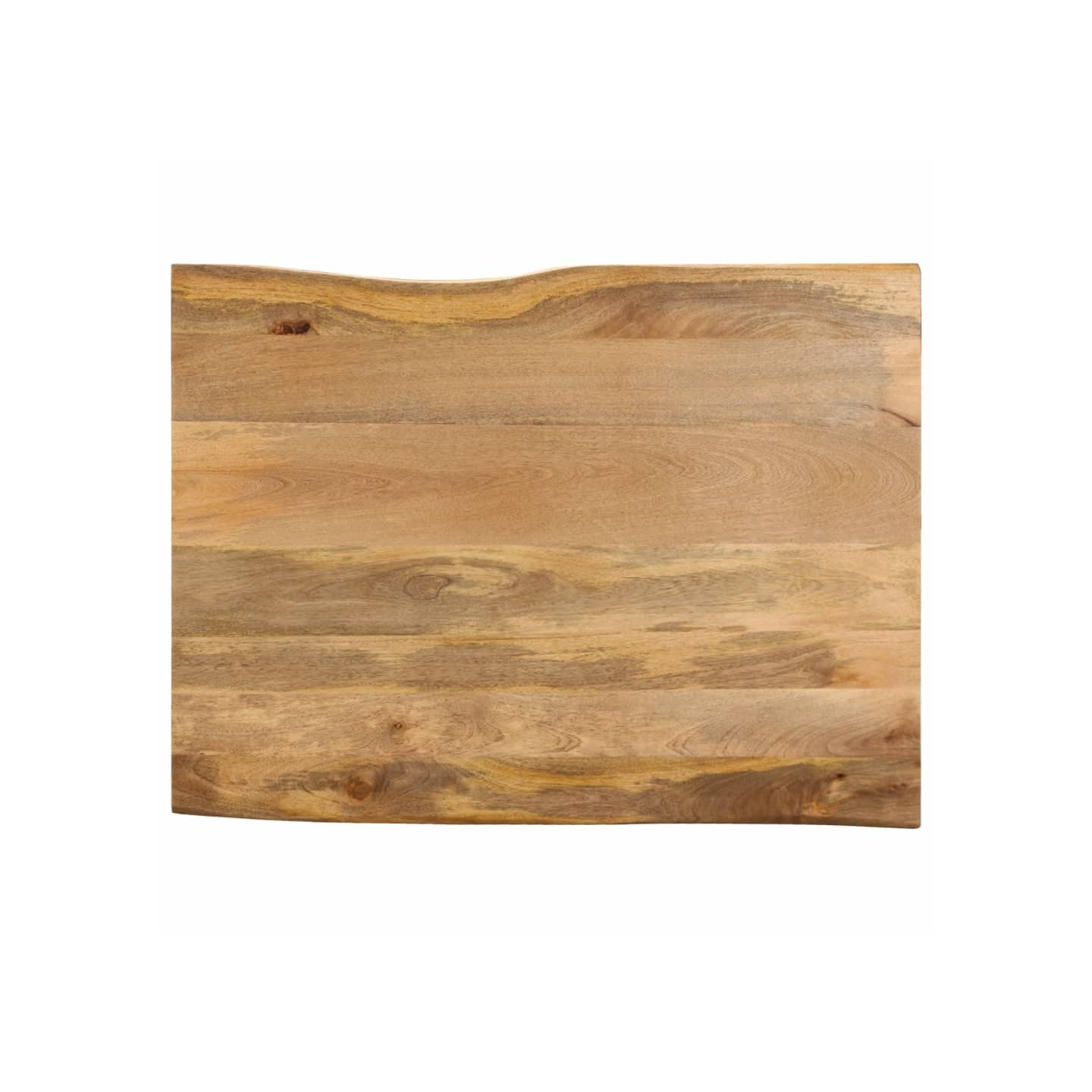 Dessus de table 90x80x3,8 cm bord vivant bois massif manguier