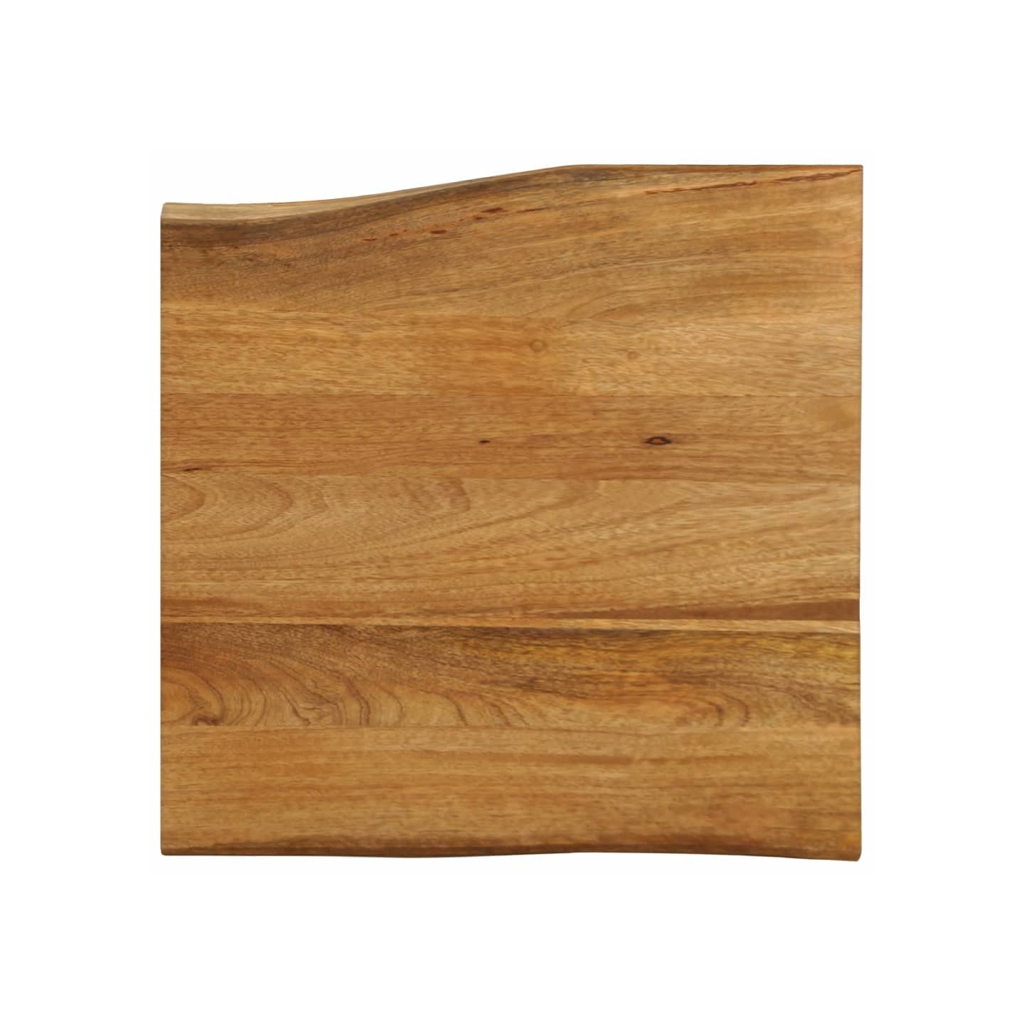 Dessus de table 60x60x3,8 cm bord vivant bois massif manguier