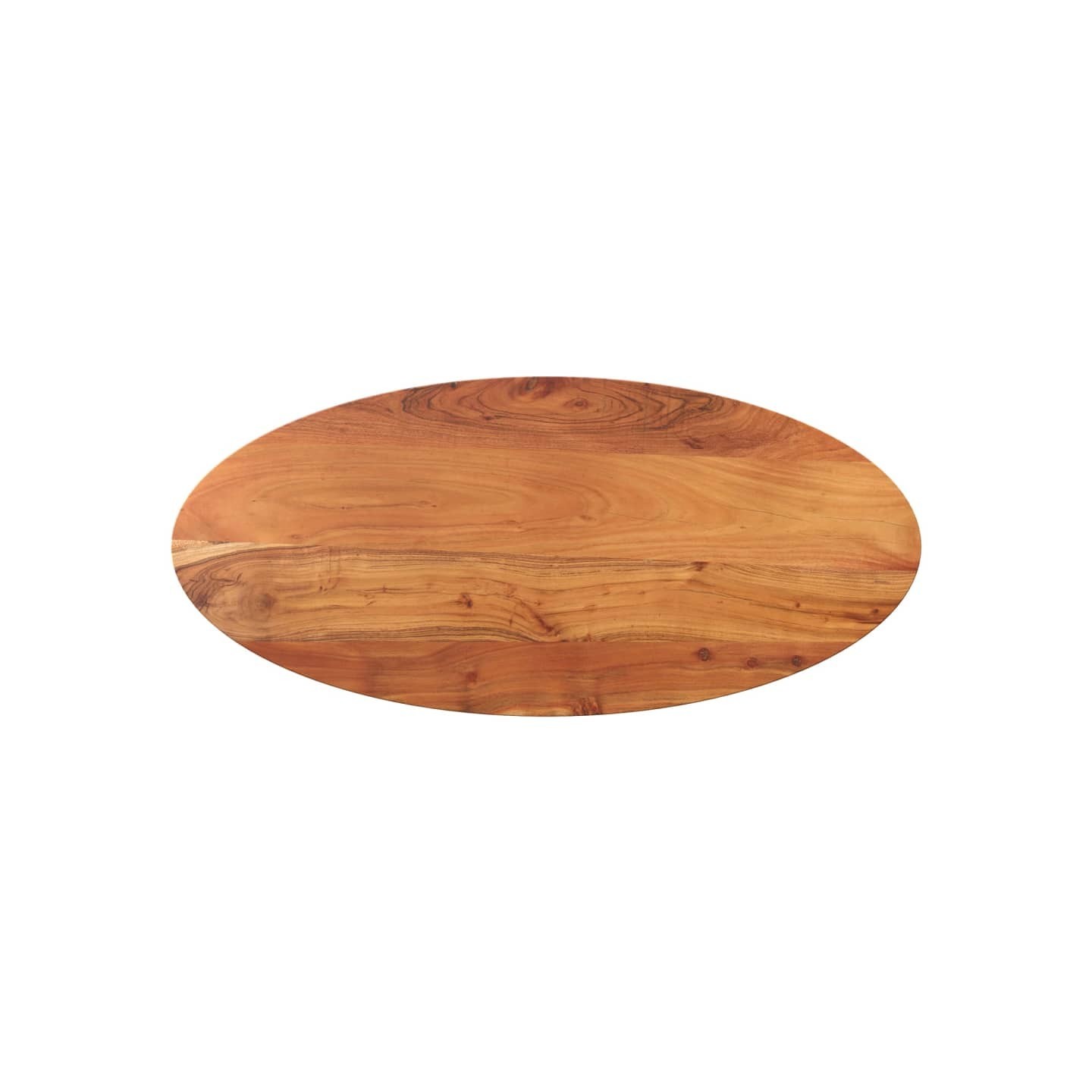 Dessus de table 110x40x2,5 cm ovale bois massif d'acacia