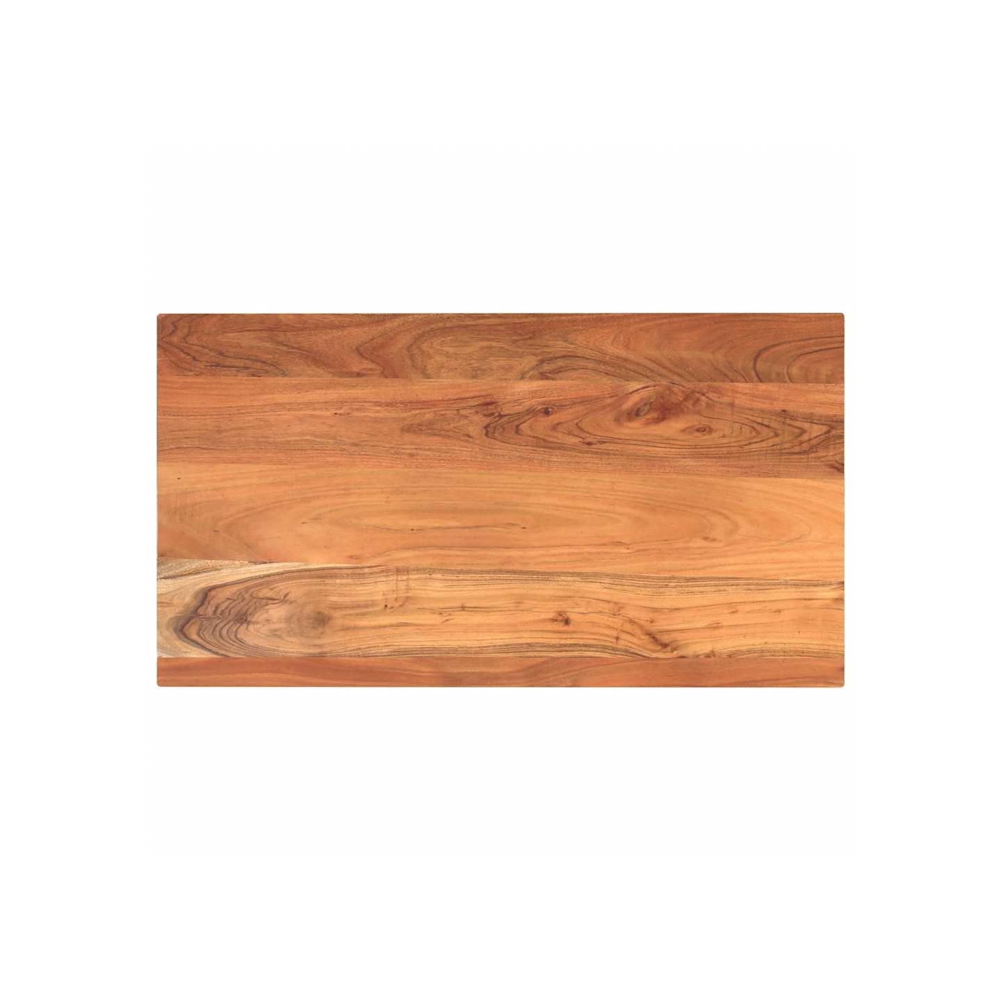 Dessus de table 100x50x2,5cm rectangulaire bois massif d'acacia
