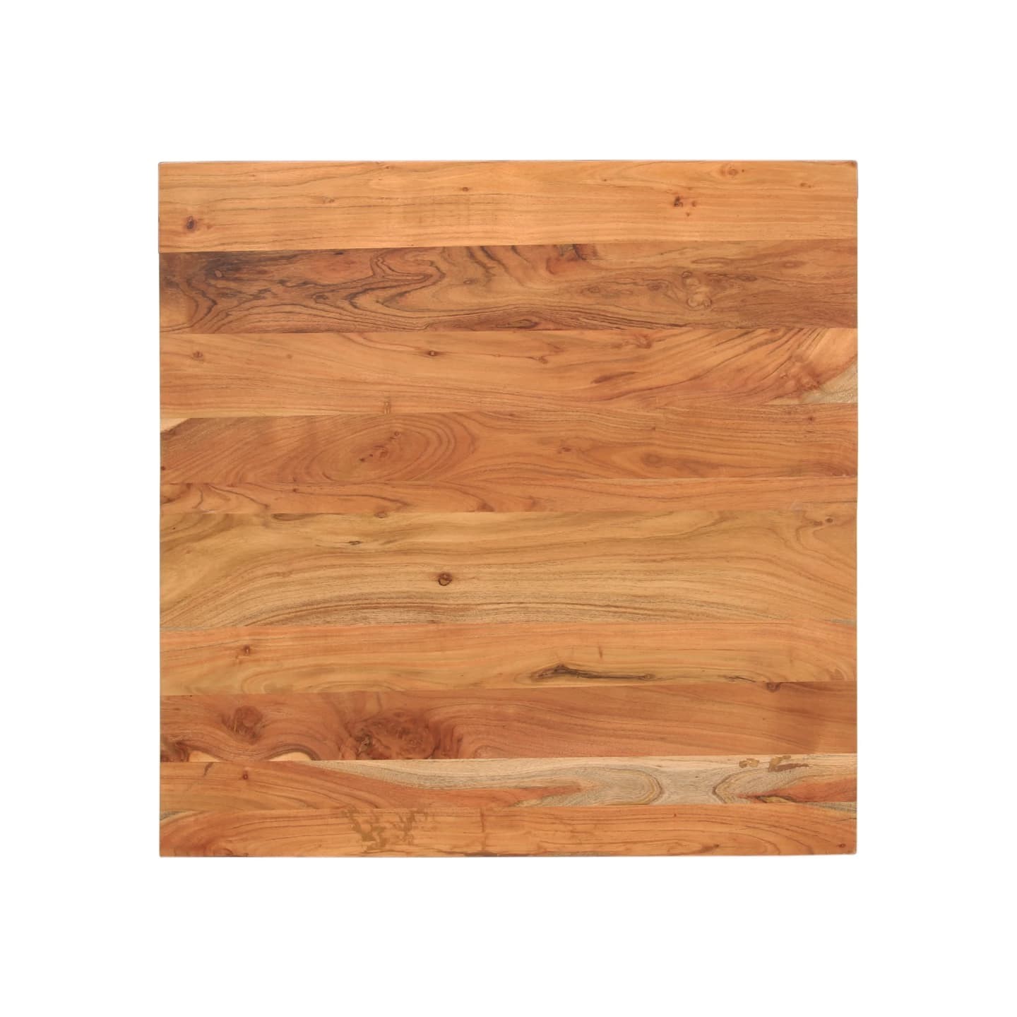 Dessus de table 80x80x2,5 cm carré bois massif d'acacia