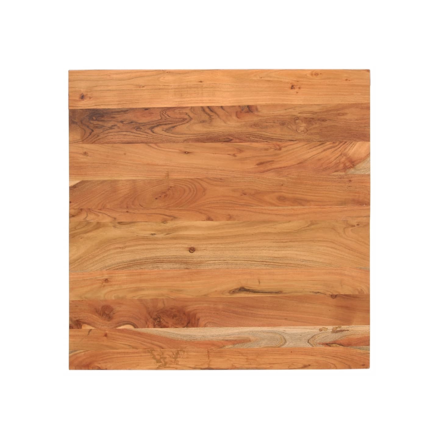 Dessus de table 70x70x2,5 cm carré bois massif d'acacia