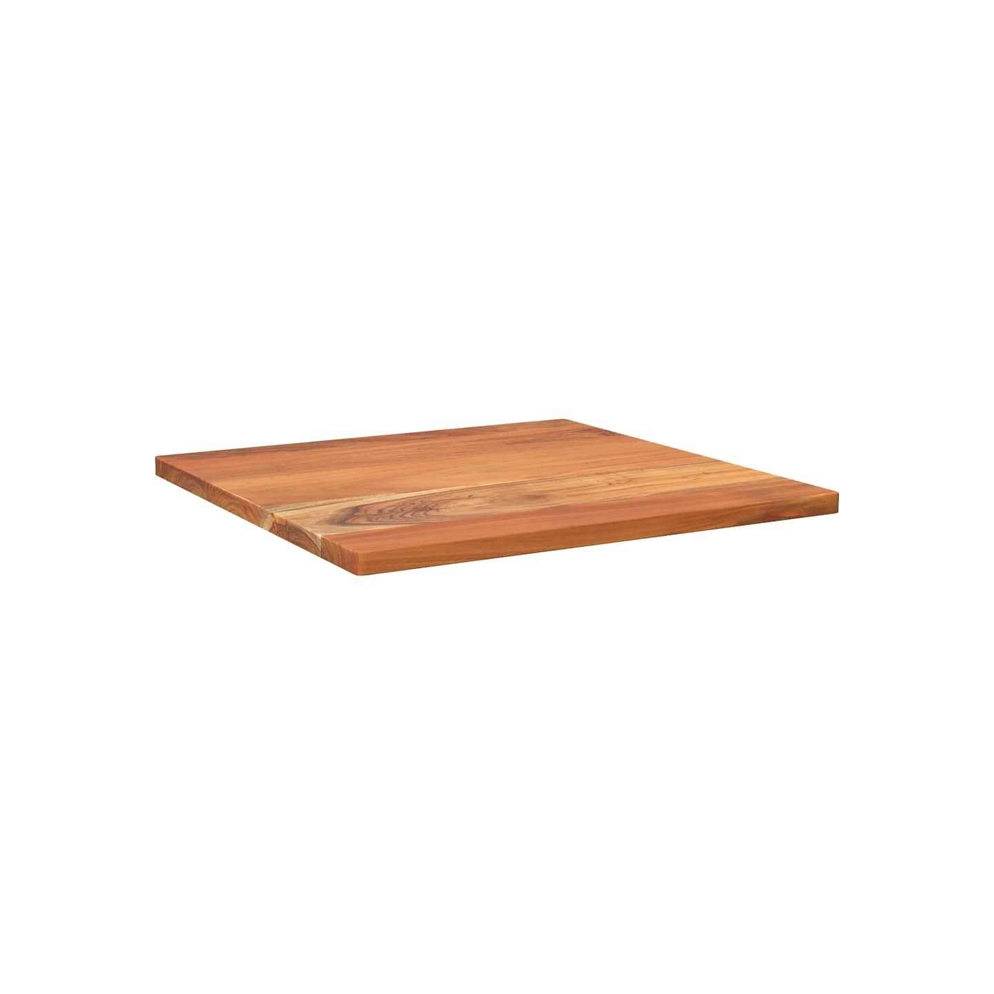 Dessus de table 50x50x3,8 cm carré bois massif d'acacia