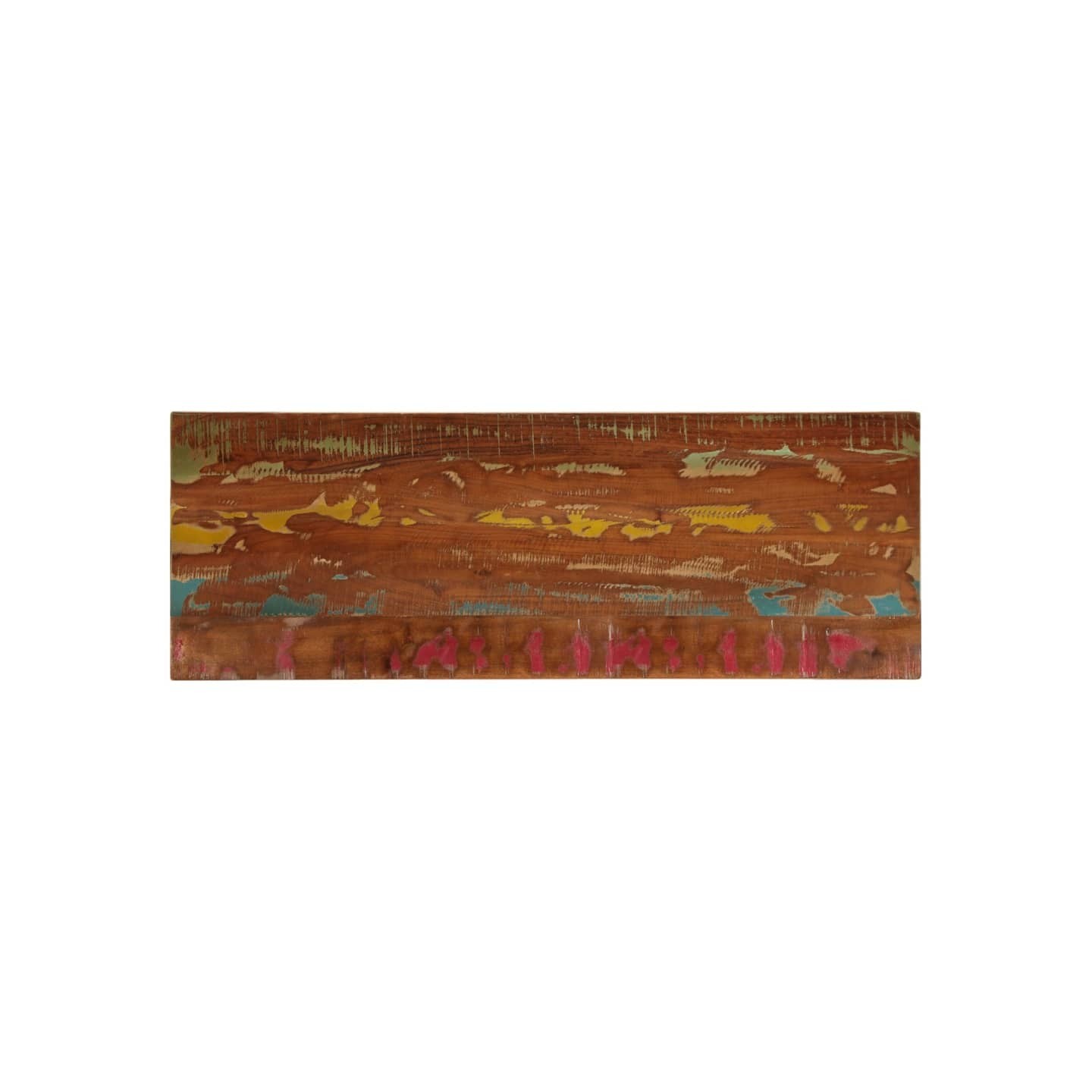 Dessus de table 140x50x2,5cm rectangulaire bois massif récupéré