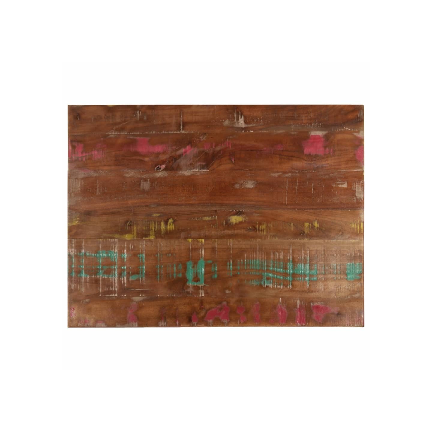 Dessus de table 80x70x1,5 cm rectangulaire bois massif récupéré