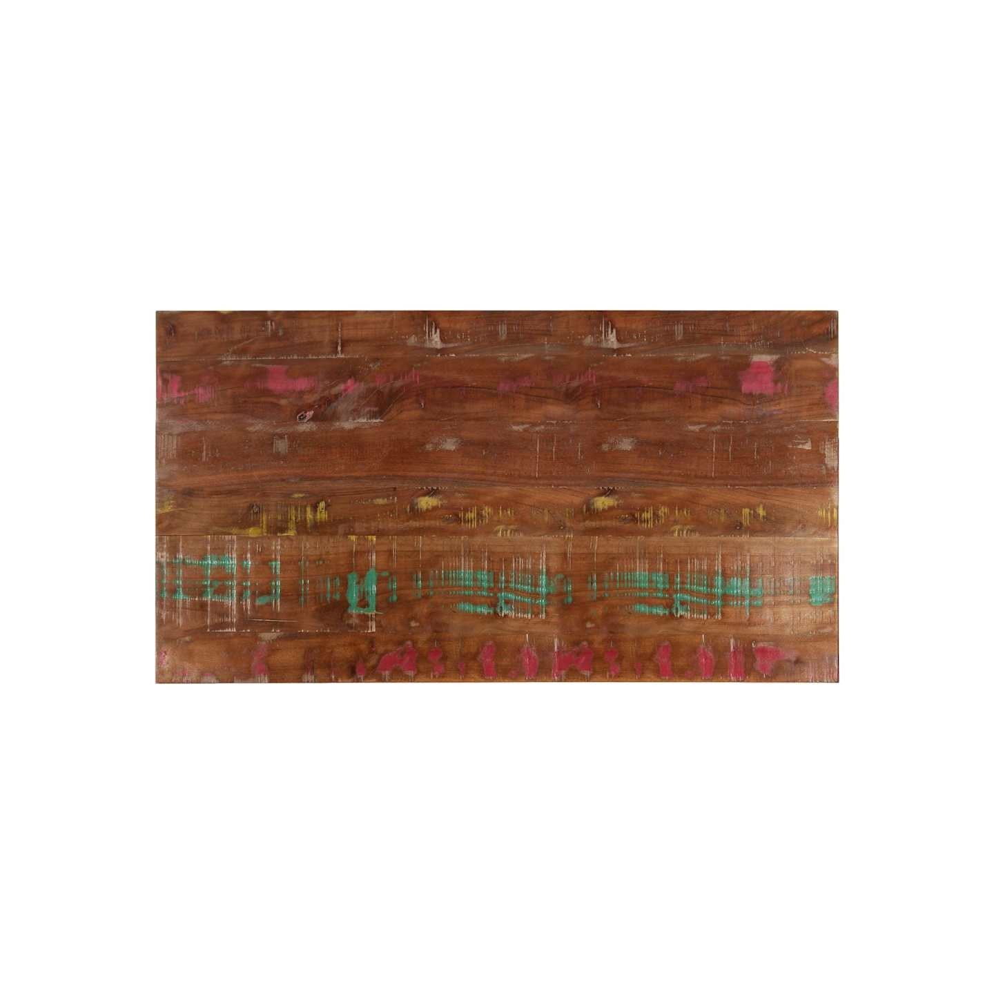 Dessus de table 100x60x3,8cm rectangulaire bois massif récupéré