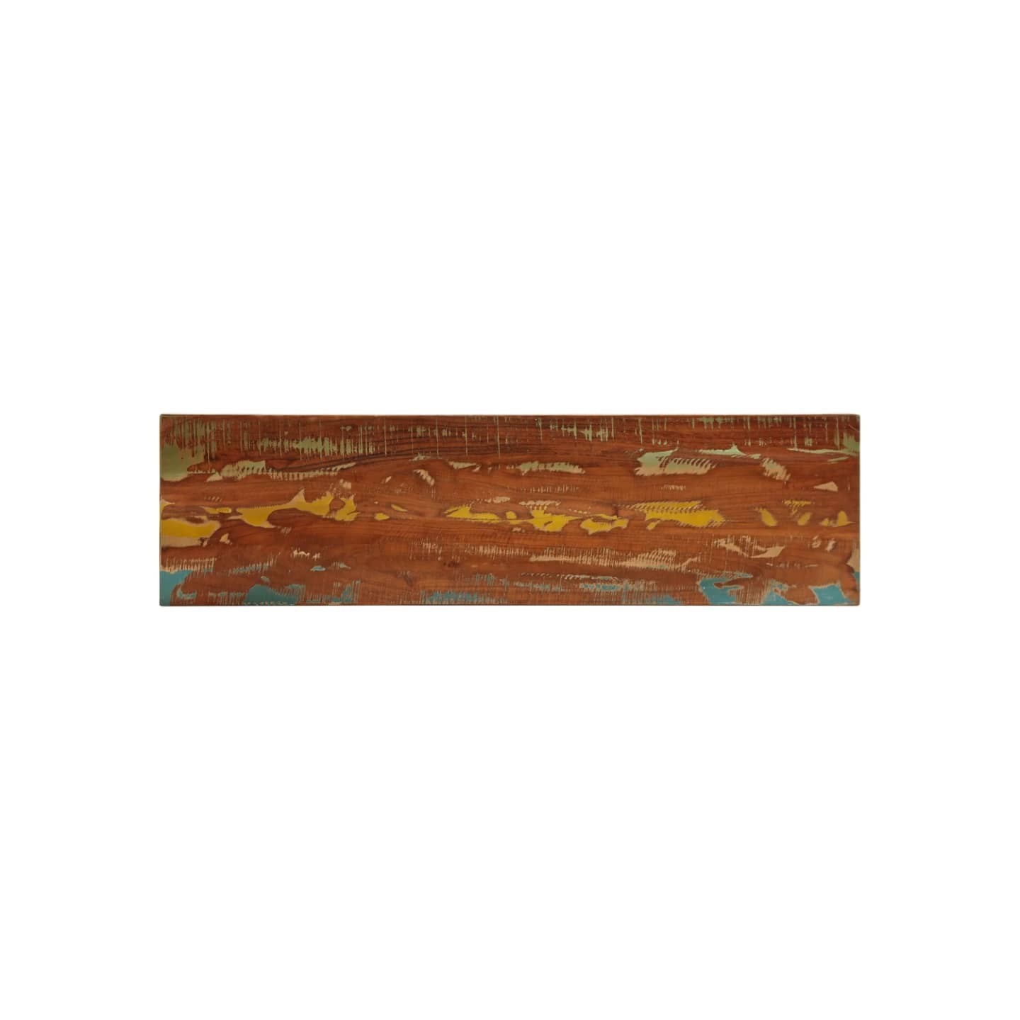 Dessus de table 100x30x3,8cm rectangulaire bois massif récupéré