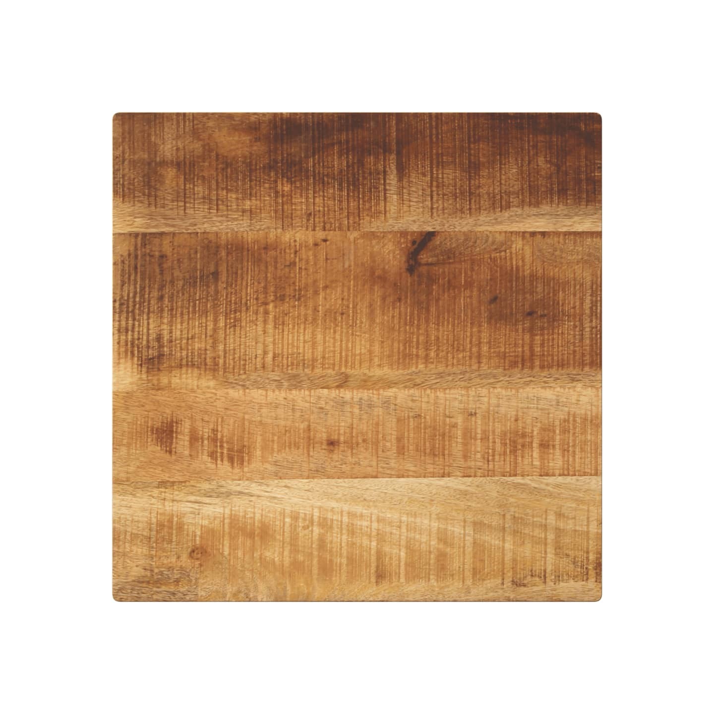 Dessus de table 60x60x2,5 cm carré bois massif de manguier brut