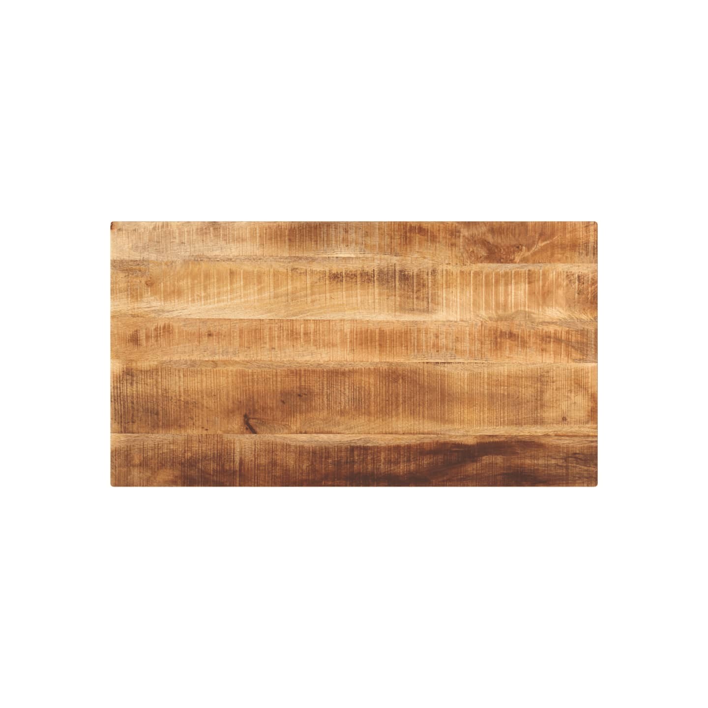 Dessus de table rectangulaire bois massif de manguier brut
