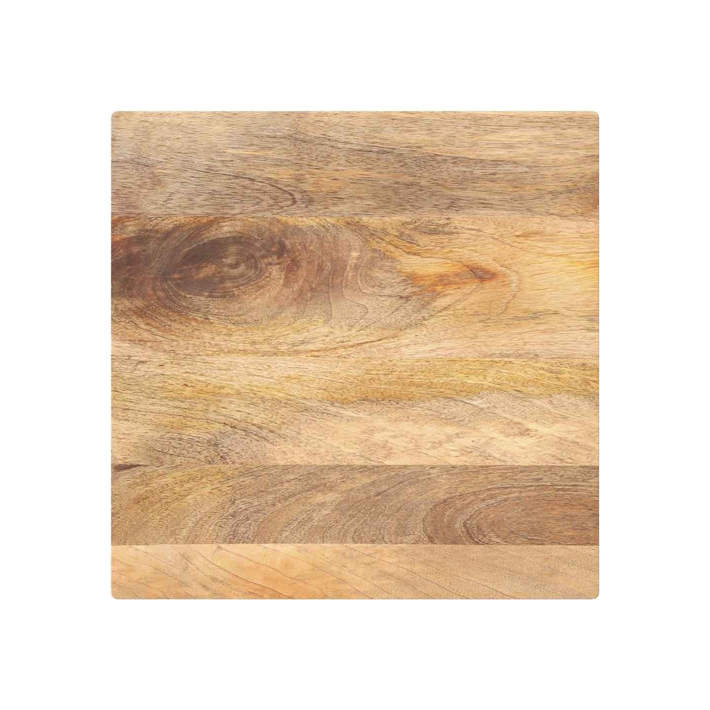 Dessus de table 60x60x2,5 cm carré bois massif manguier