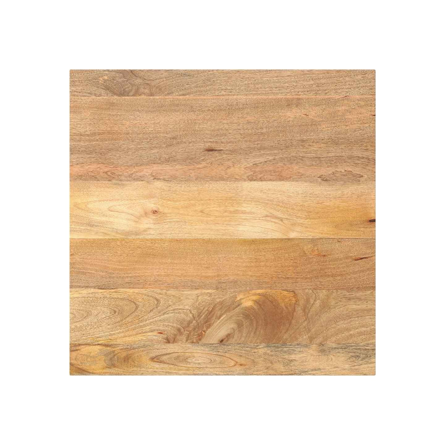 Dessus de table 70x70x2,5 cm carré bois massif manguier