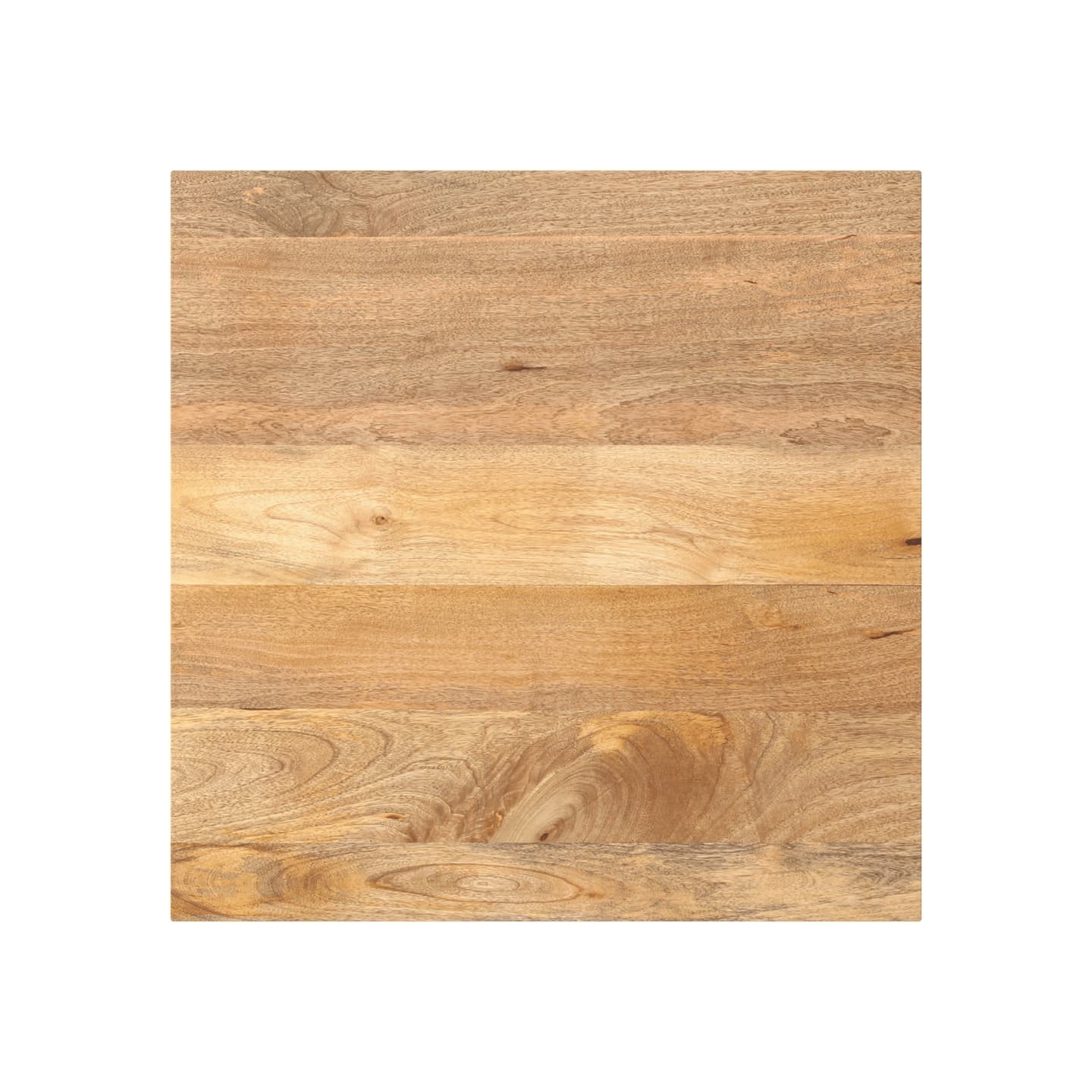 Dessus de table 70x70x3,8 cm carré bois massif manguier