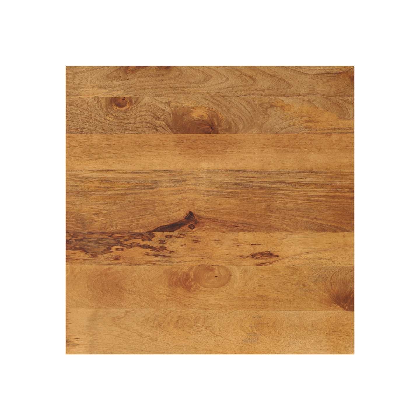 Dessus de table 70x70x2,5 cm carré bois massif manguier