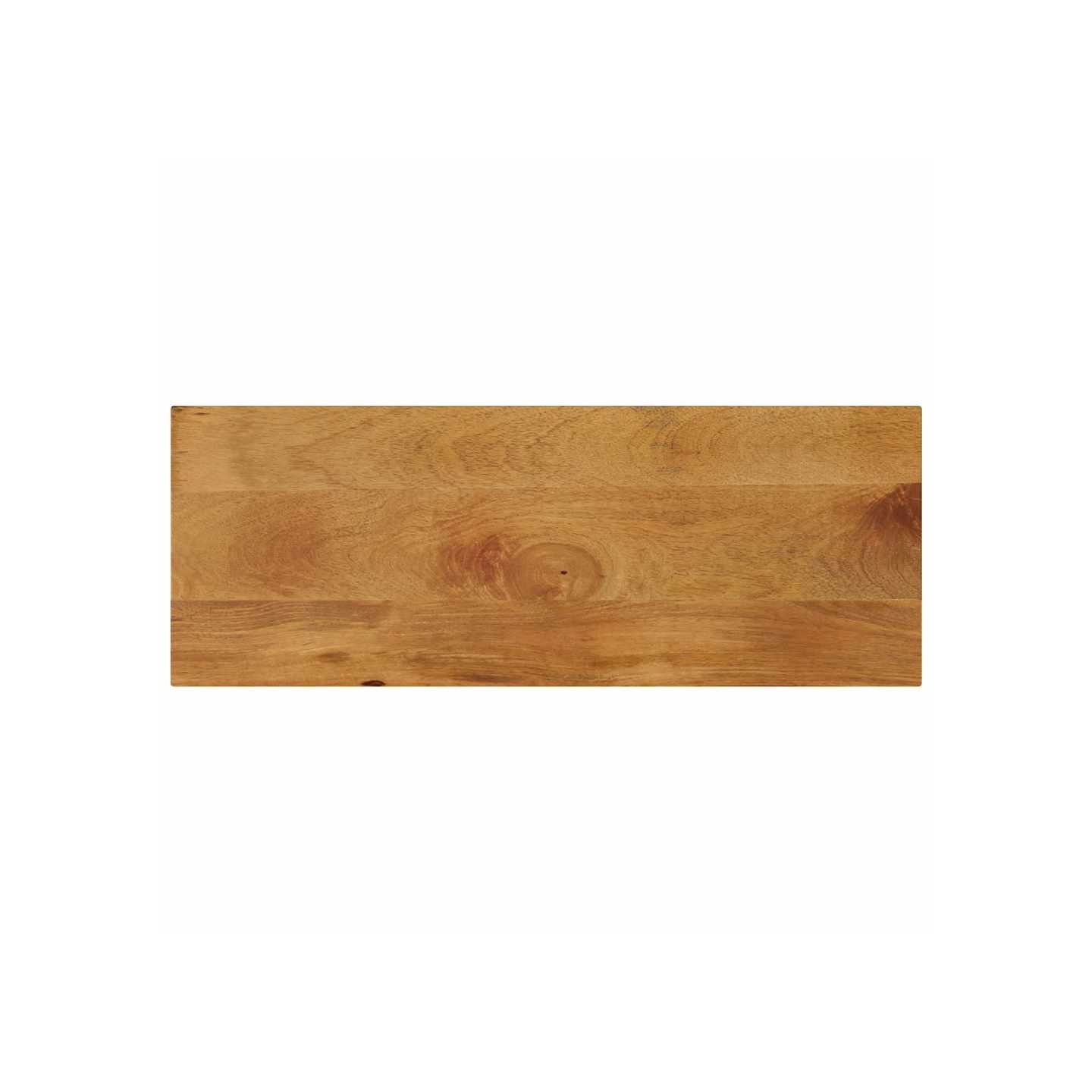 Dessus de table 70x40x2,5 cm rectangulaire bois massif manguier