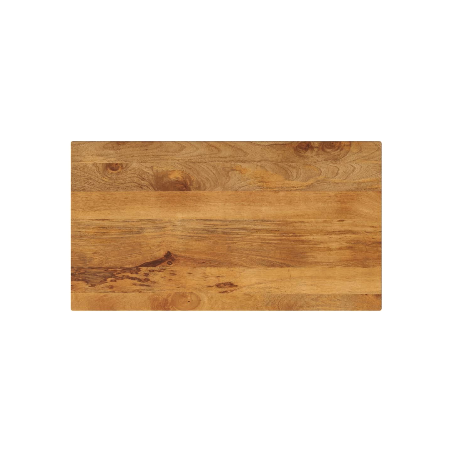 Dessus de table 100x50x3,8cm rectangulaire bois massif manguier