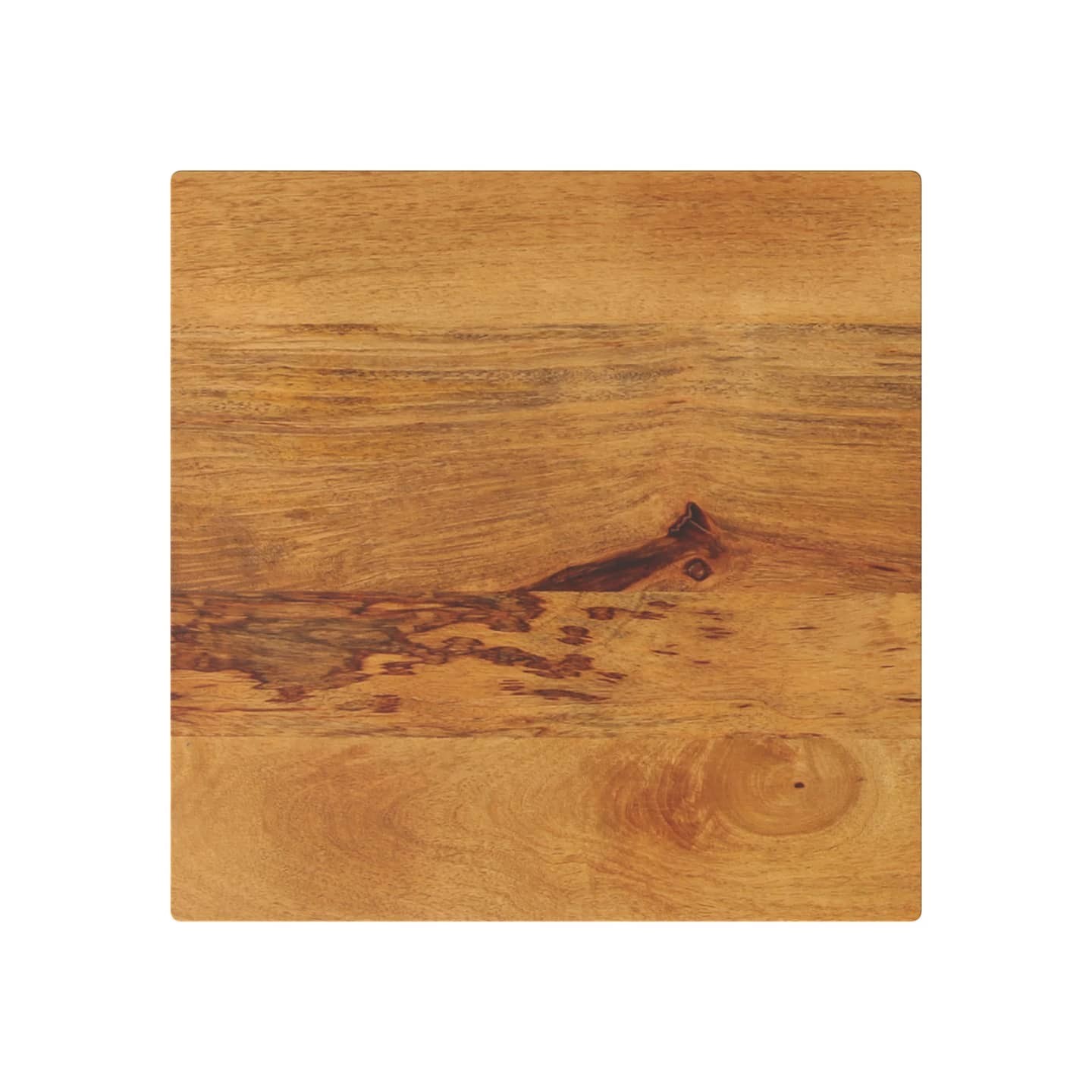 Dessus de table 60x60x3,8 cm carré bois massif manguier