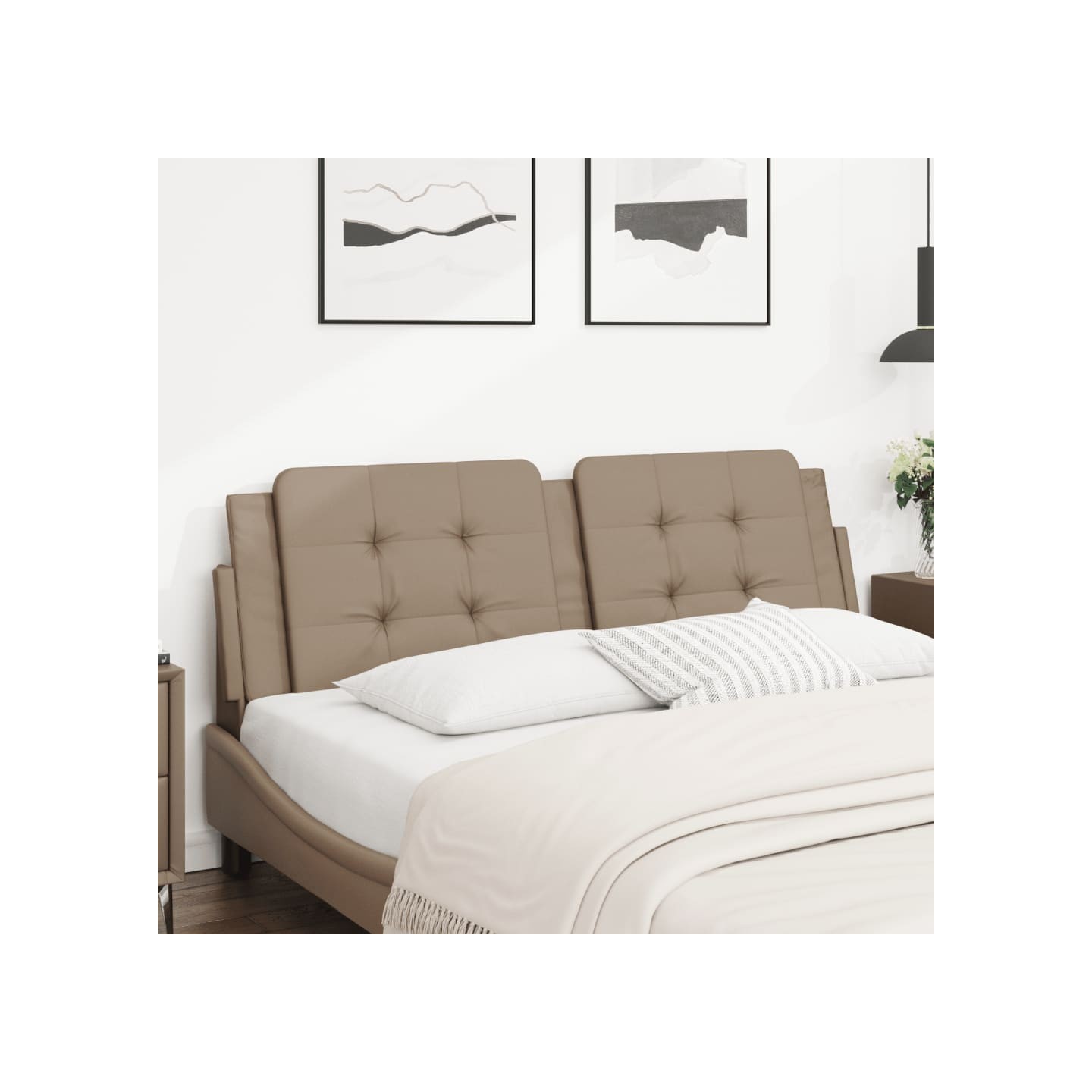 Coussin de tête de lit Zadar cappuccino 160 cm similicuir