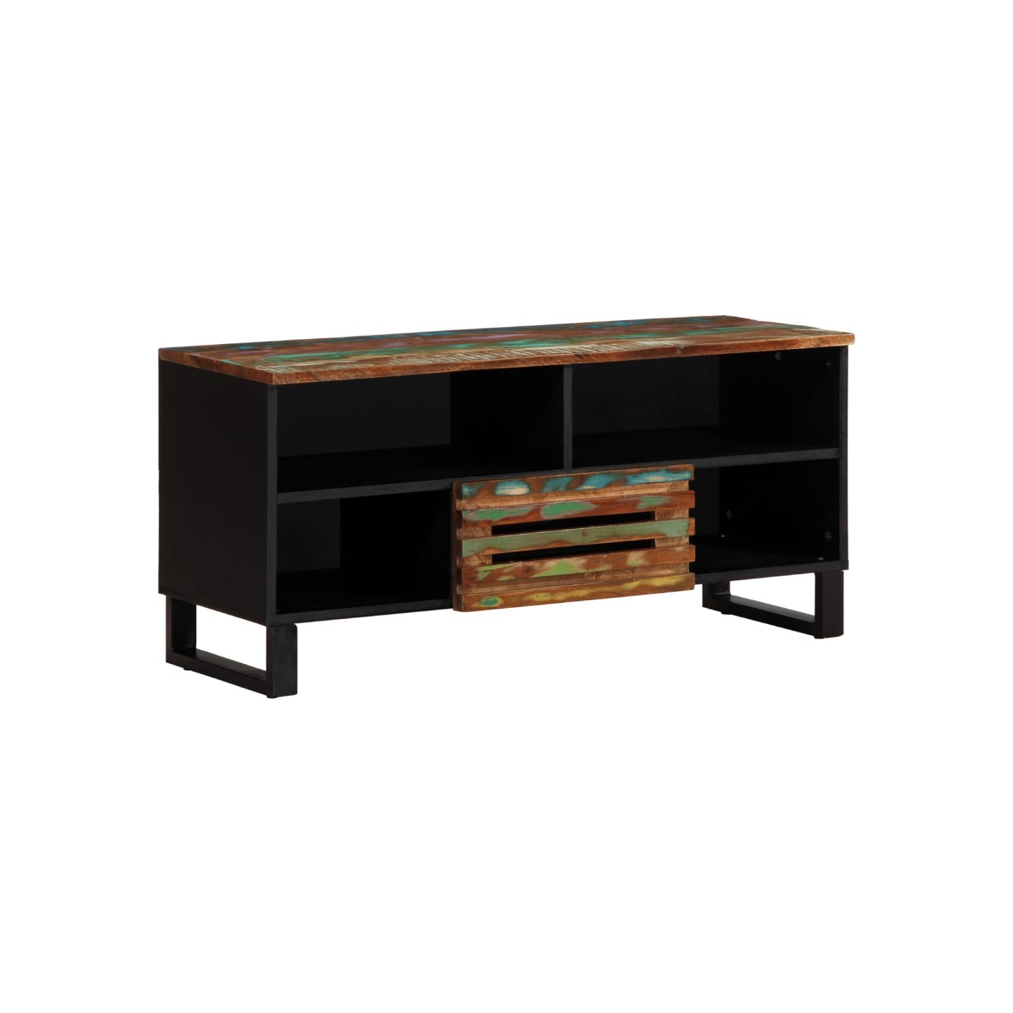 Meuble TV 100x34x46 cm bois d'acacia solide