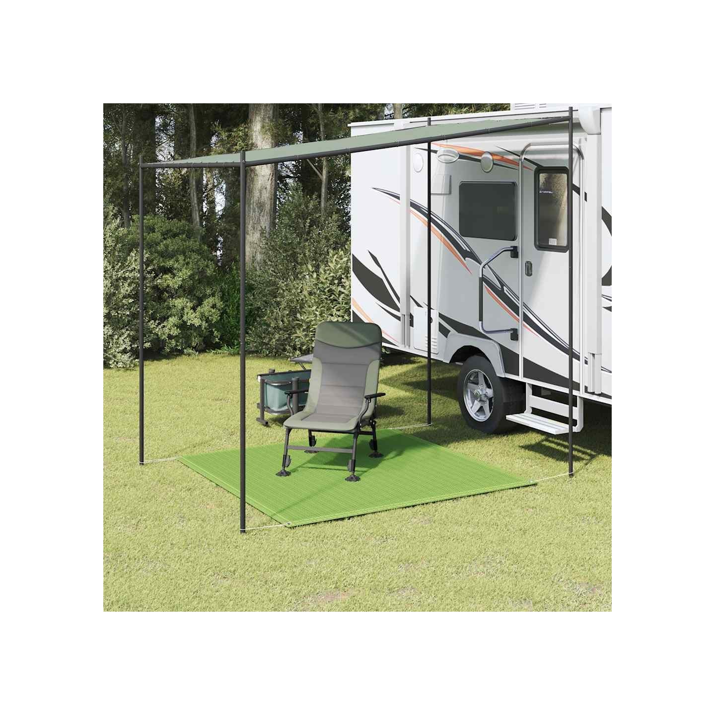 Tapis de tente vert clair 250x250 cm PEHD