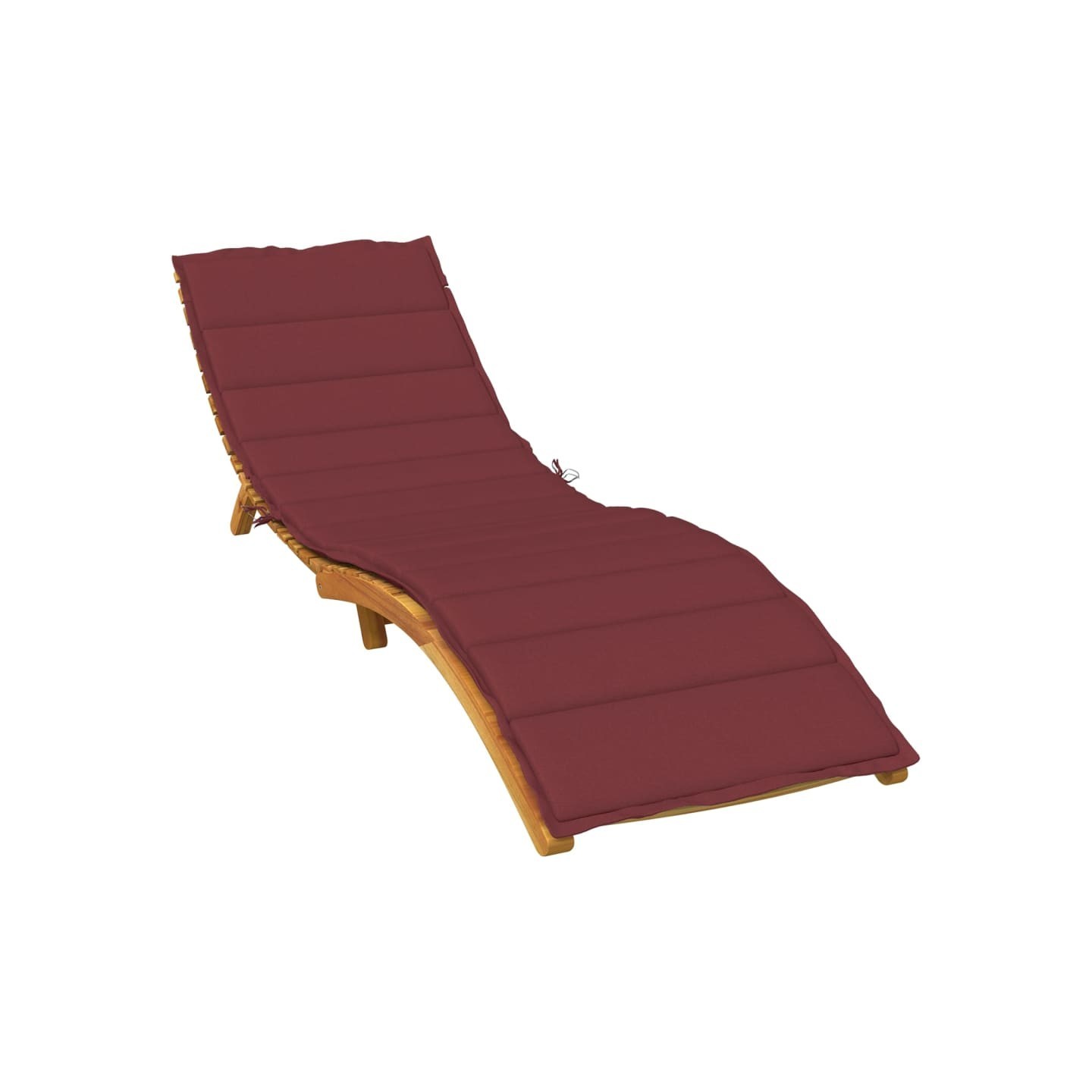 Coussin de chaise longue rouge bordeaux mélangé 200x70x4 cm