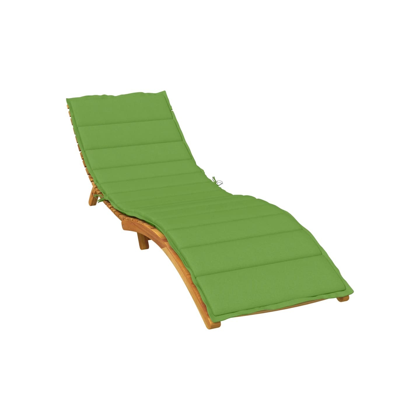 Coussin de chaise longue vert mélangé 200x70x4 cm tissu