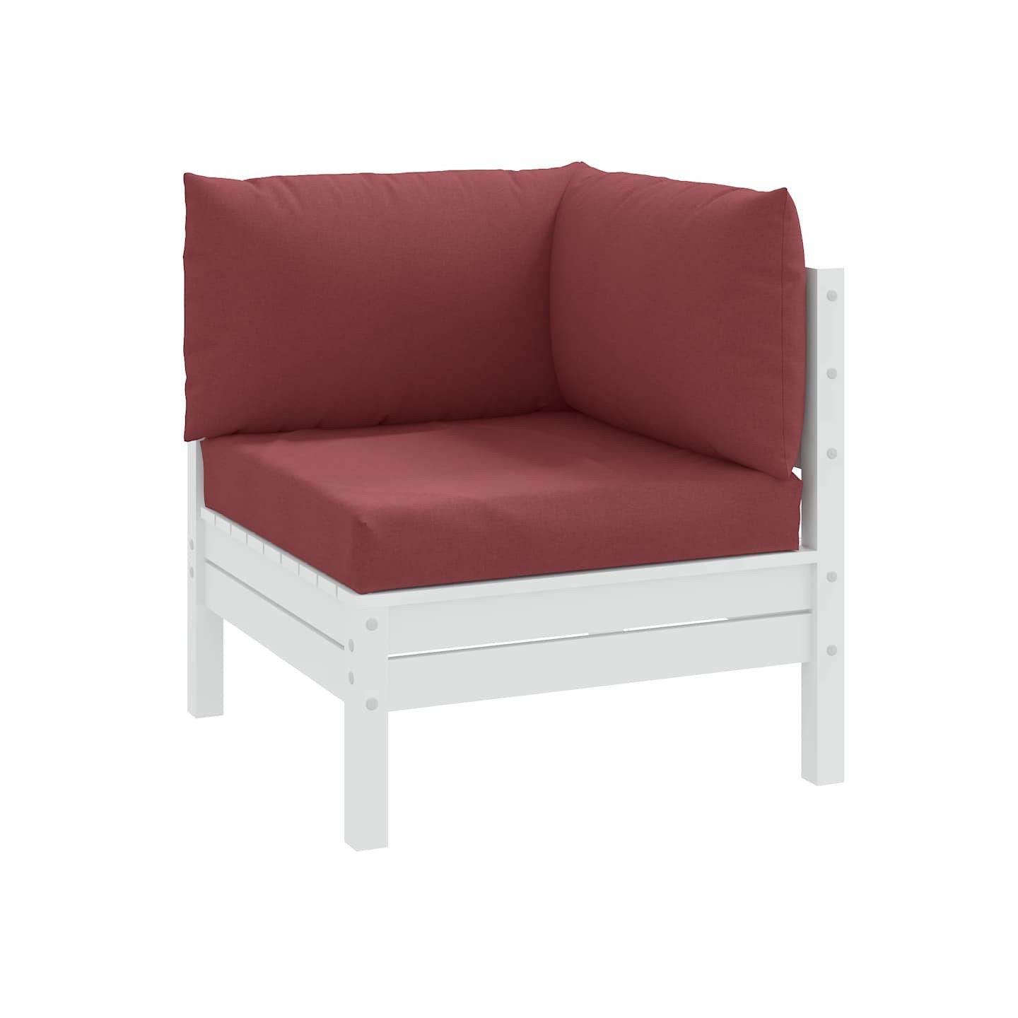 Coussins de palette lot de 3 rouge bordeaux mélangé tissu