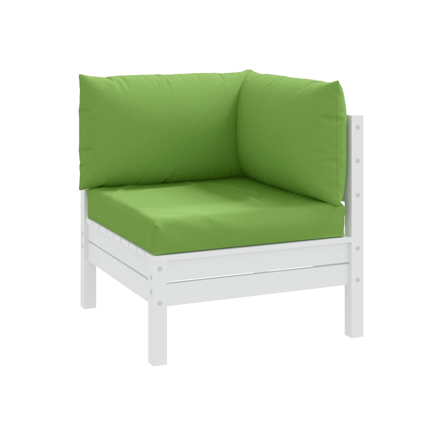Coussins de palette lot de 3 vert mélangé tissu