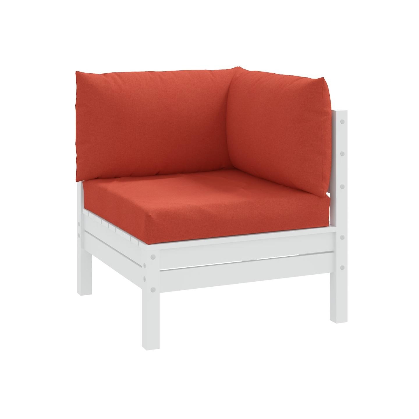 Coussins de palette lot de 3 rouge mélangé tissu