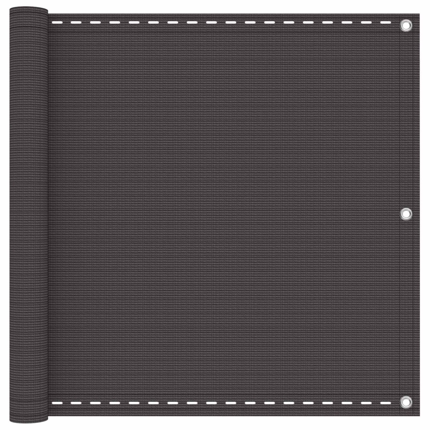 Écran de balcon Rectangulaire 75 x 1000 cm HDPE et Aluminium