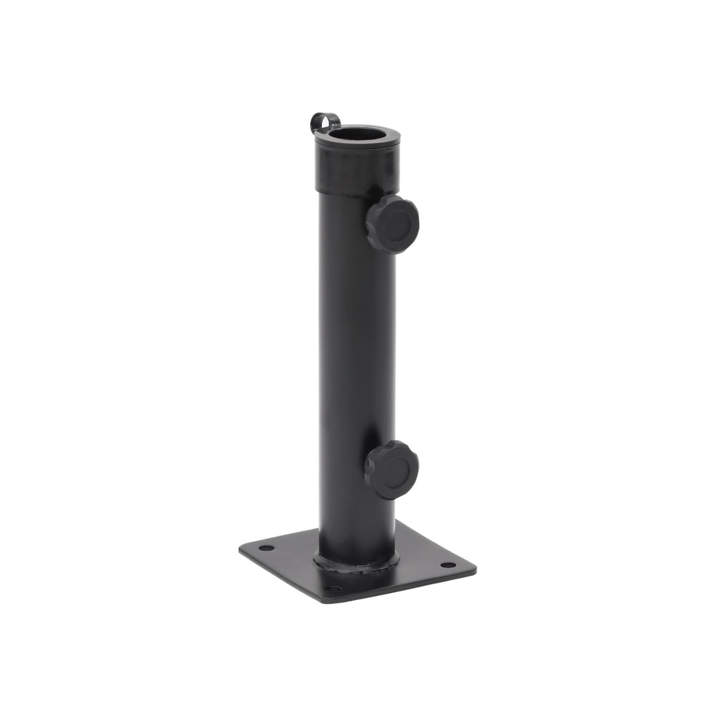 Base de parasol pour mât Ø38/48 mm noir mat acier