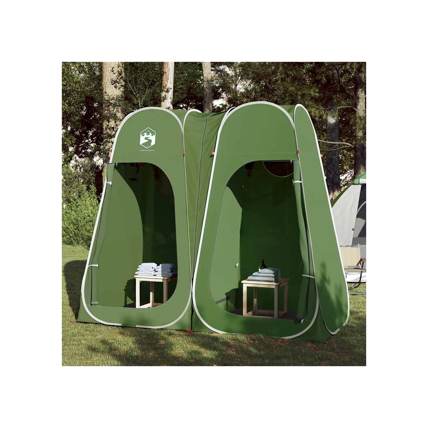 Tente d'intimité vert escamotable imperméable