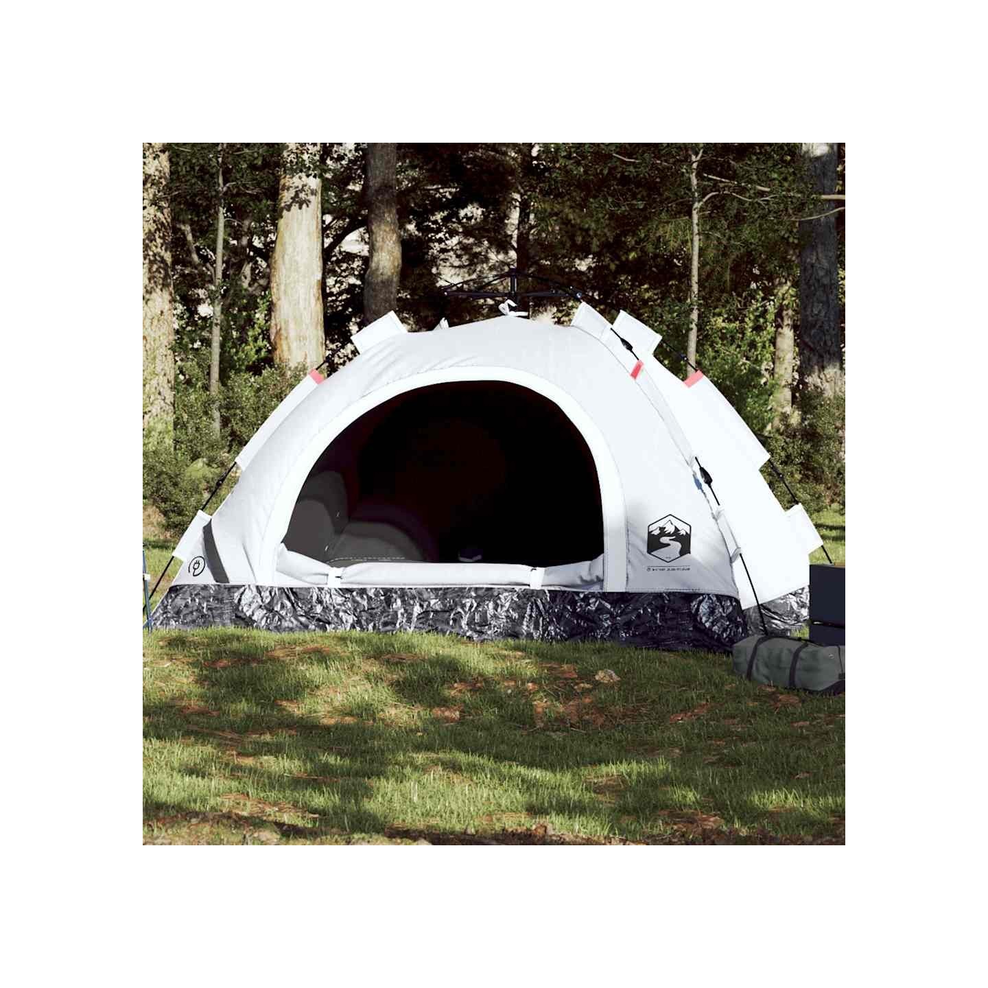 Tente de camping 2 personnes tissu occultant libération rapide