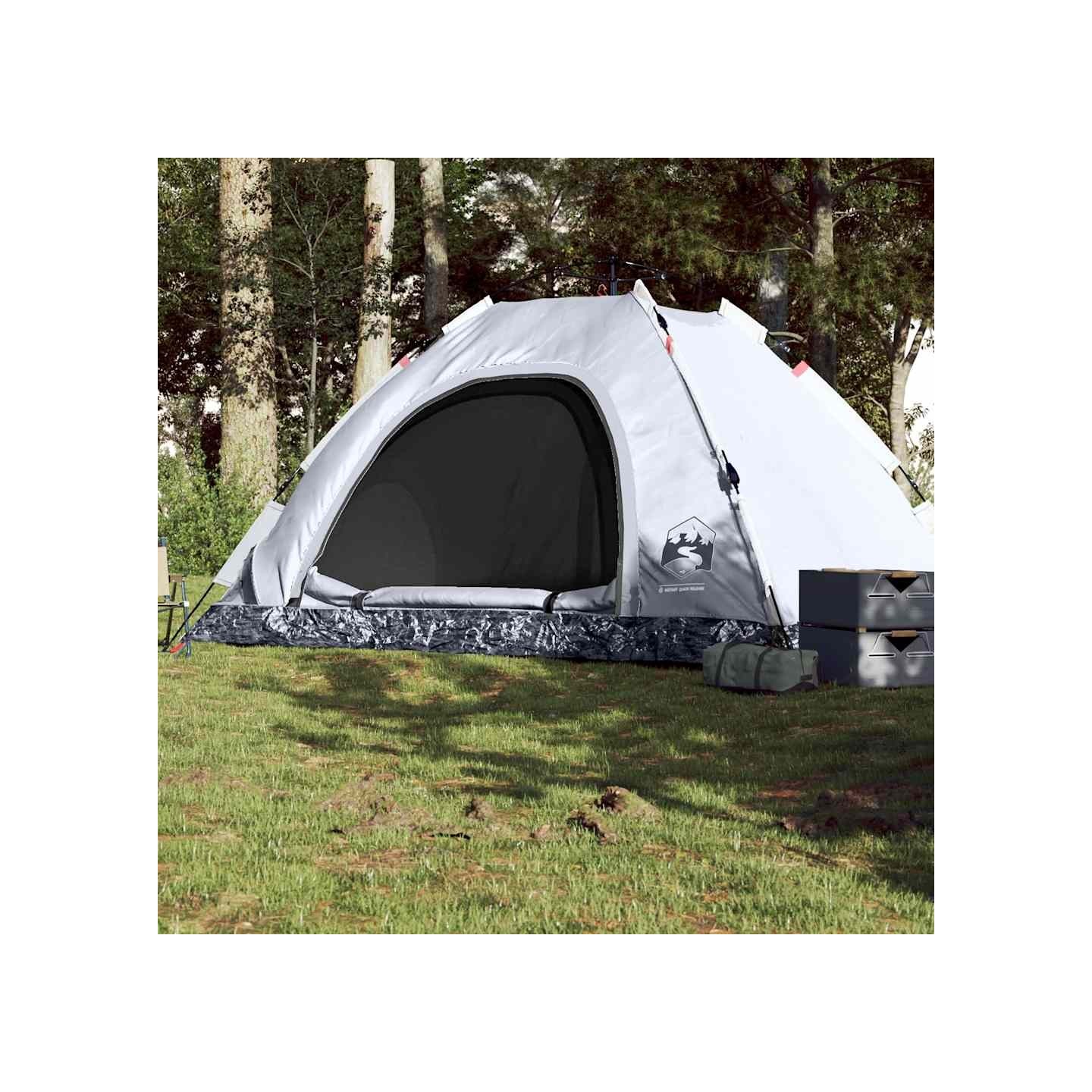 Tente de camping 5 personnes tissu occultant libération rapide