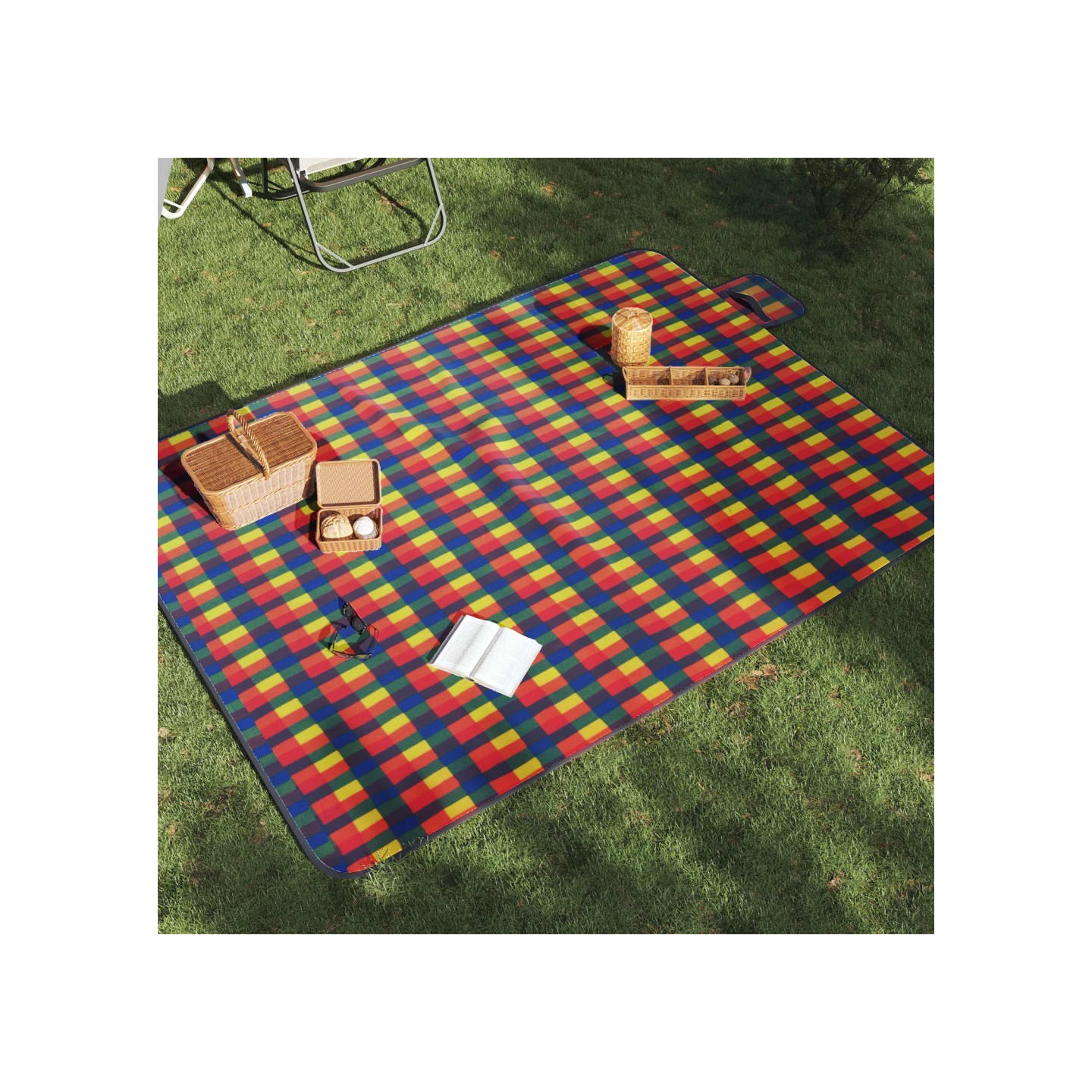 Couverture de pique-nique pliable 200x150 cm velours