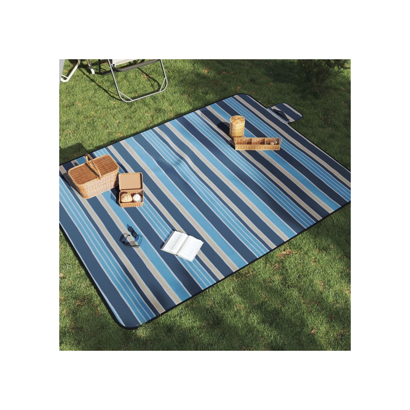 Couverture de pique-nique pliable 200x150 cm velours