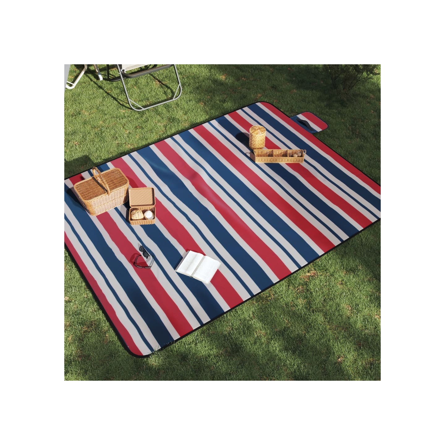 Couverture de pique-nique pliable 200x150 cm velours