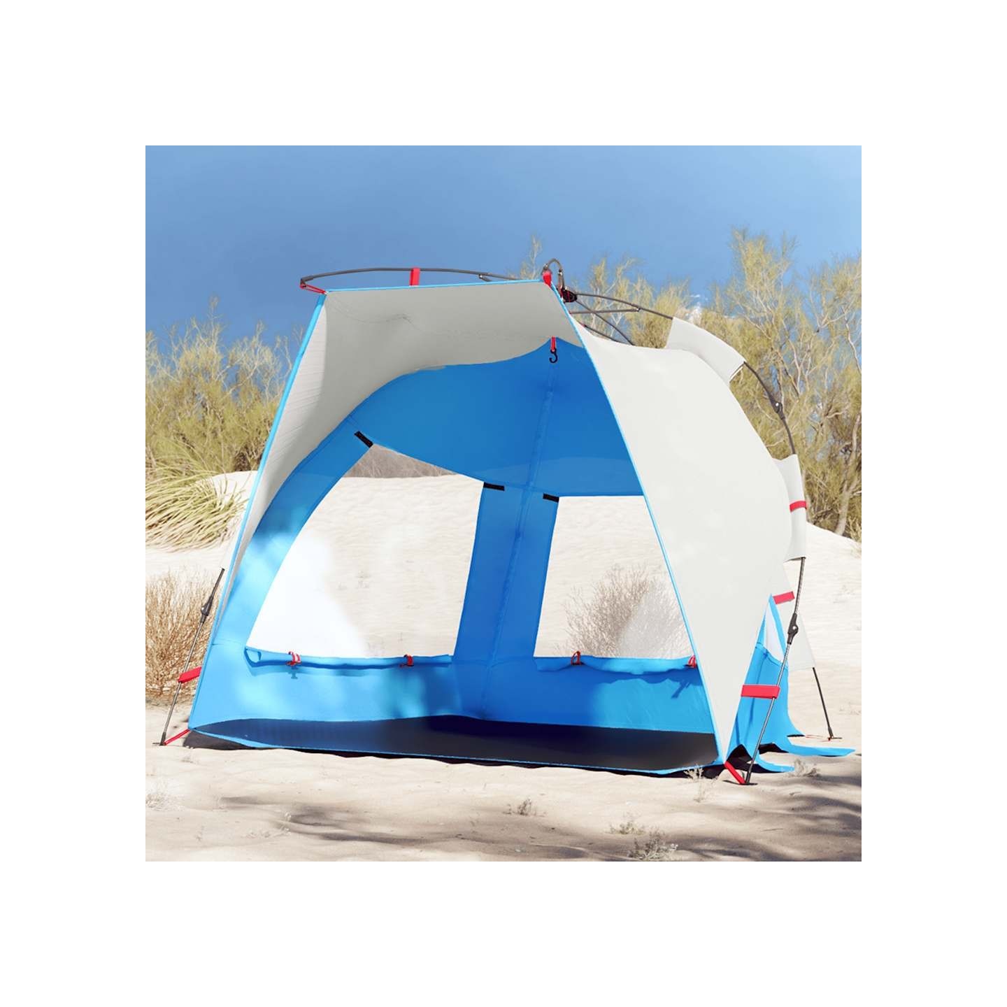 Tente de plage 2 personnes libération rapide imperméable