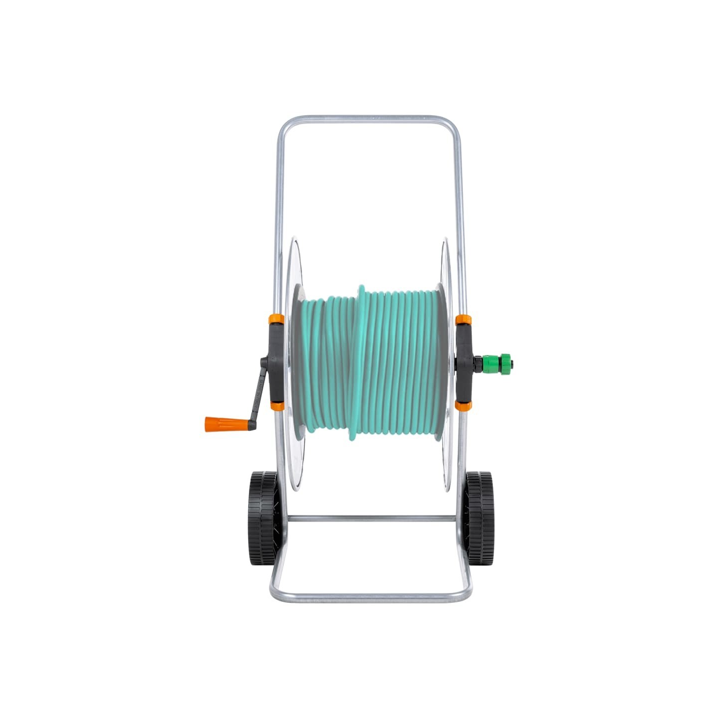 Chariot d'enrouleur de tuyau de 110 m 1/2" ou 80 m 3/4" acier