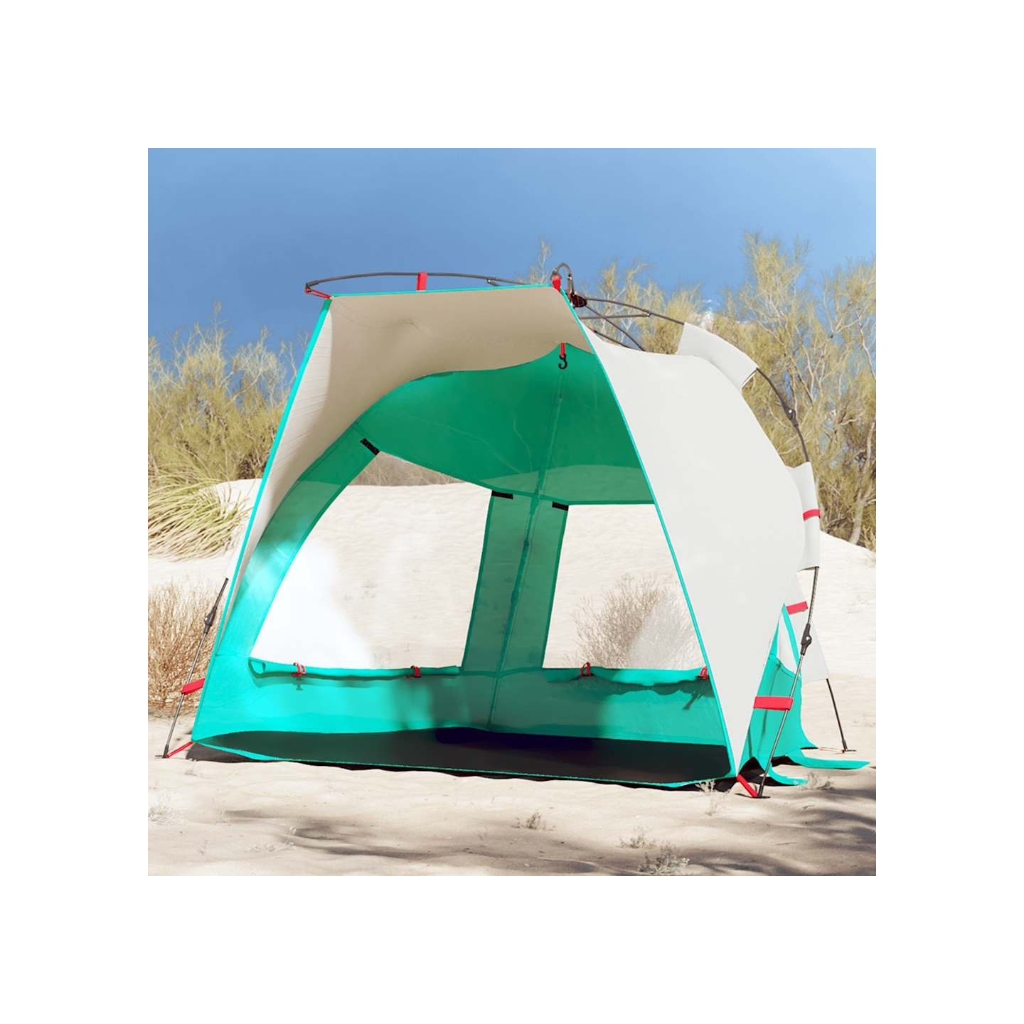 Tente de plage 2 personnes libération rapide imperméable
