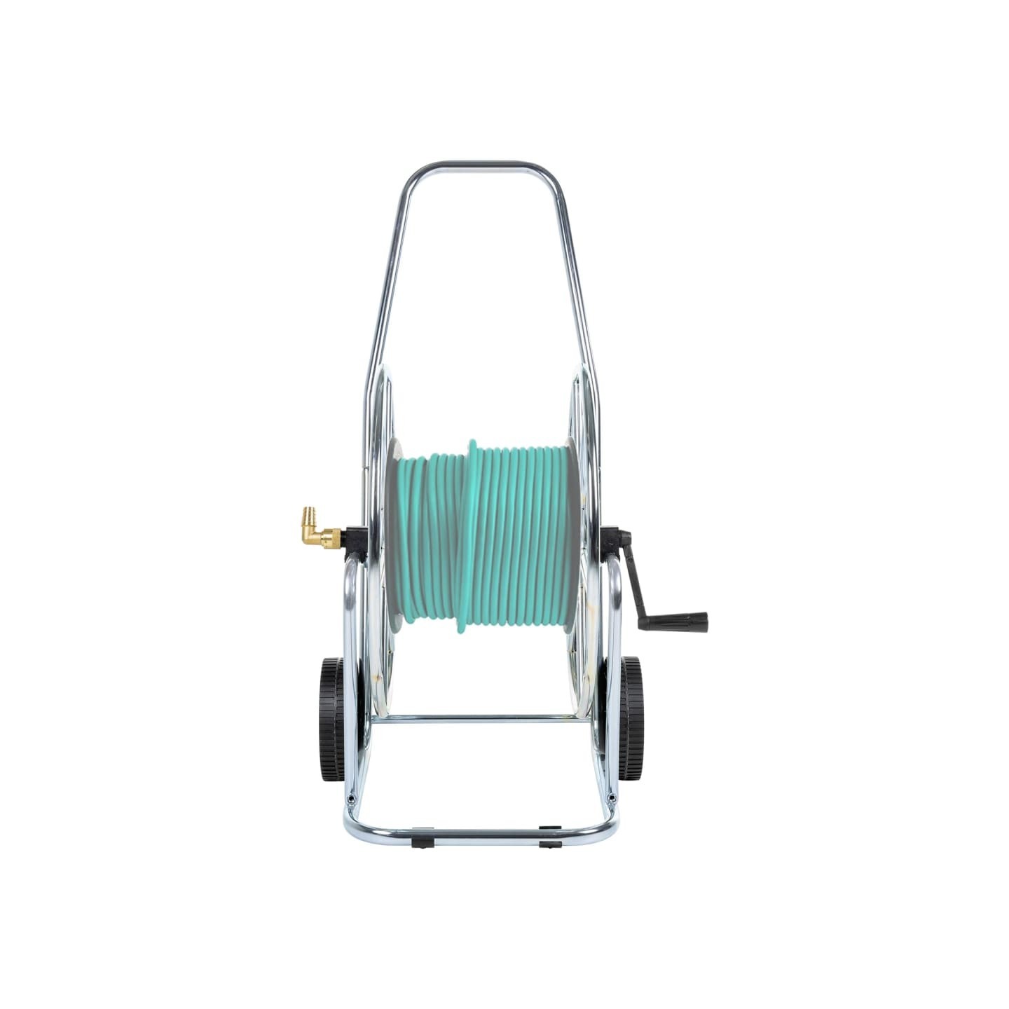 Chariot d'enrouleur pour tuyau de 80 m 3/4" acier