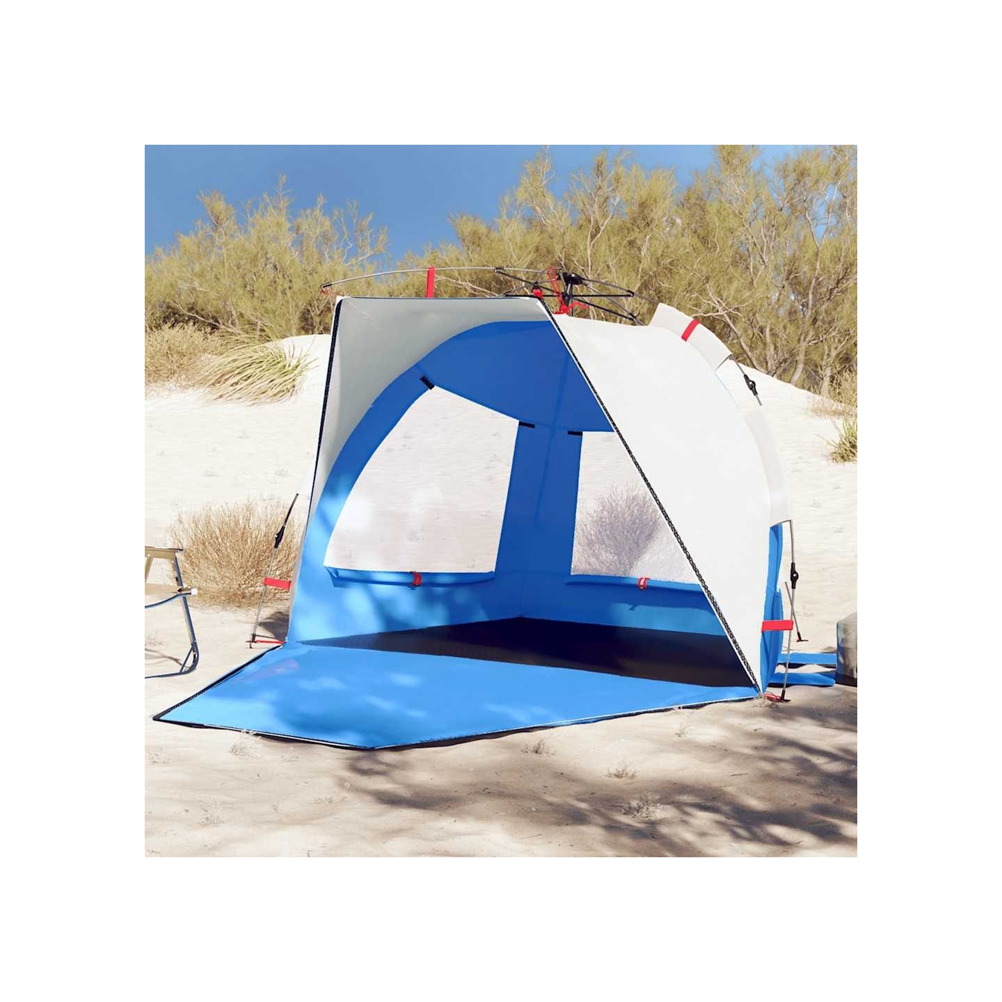Tente de plage 2 personnes libération rapide imperméable
