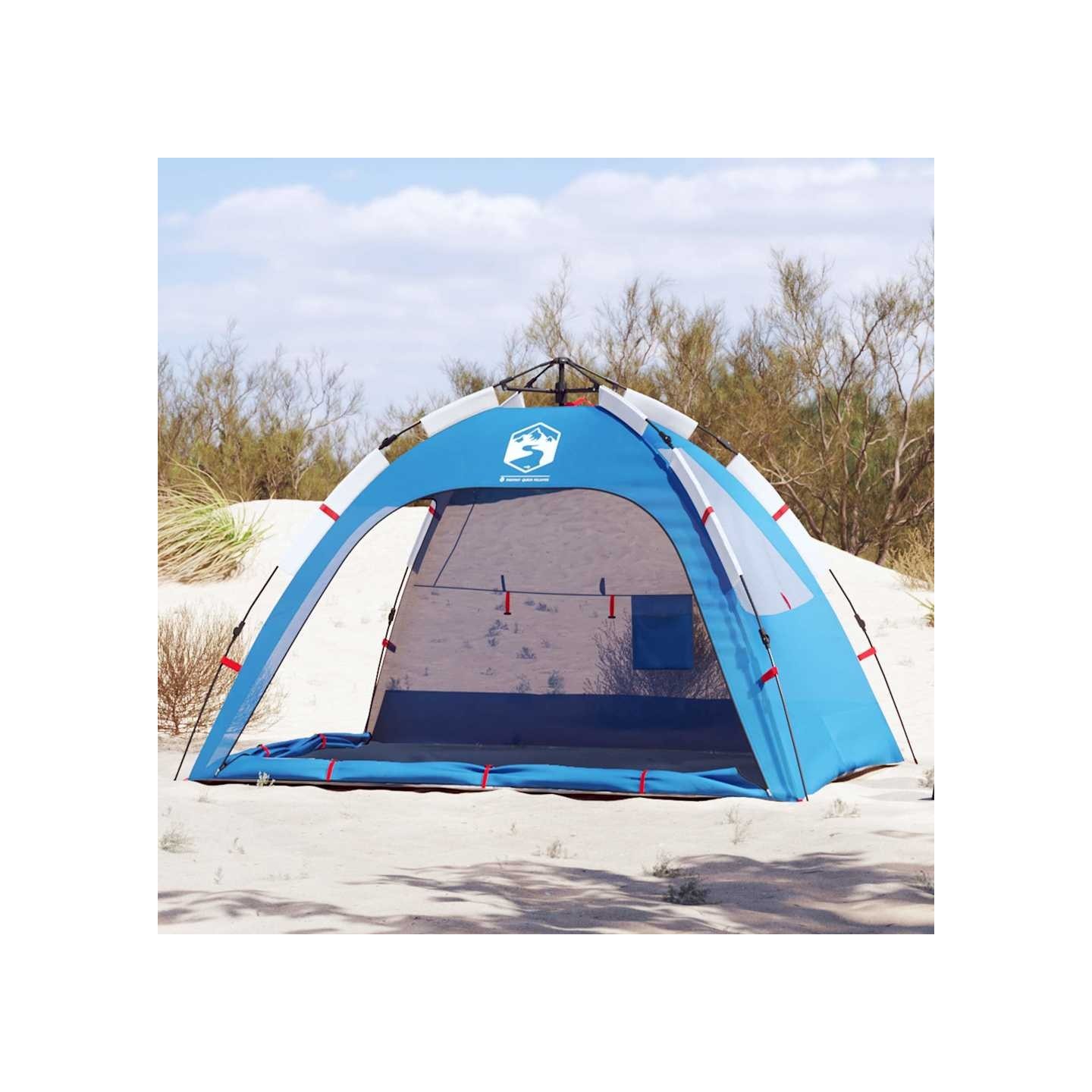 Tente de plage 2 personnes libération rapide imperméable