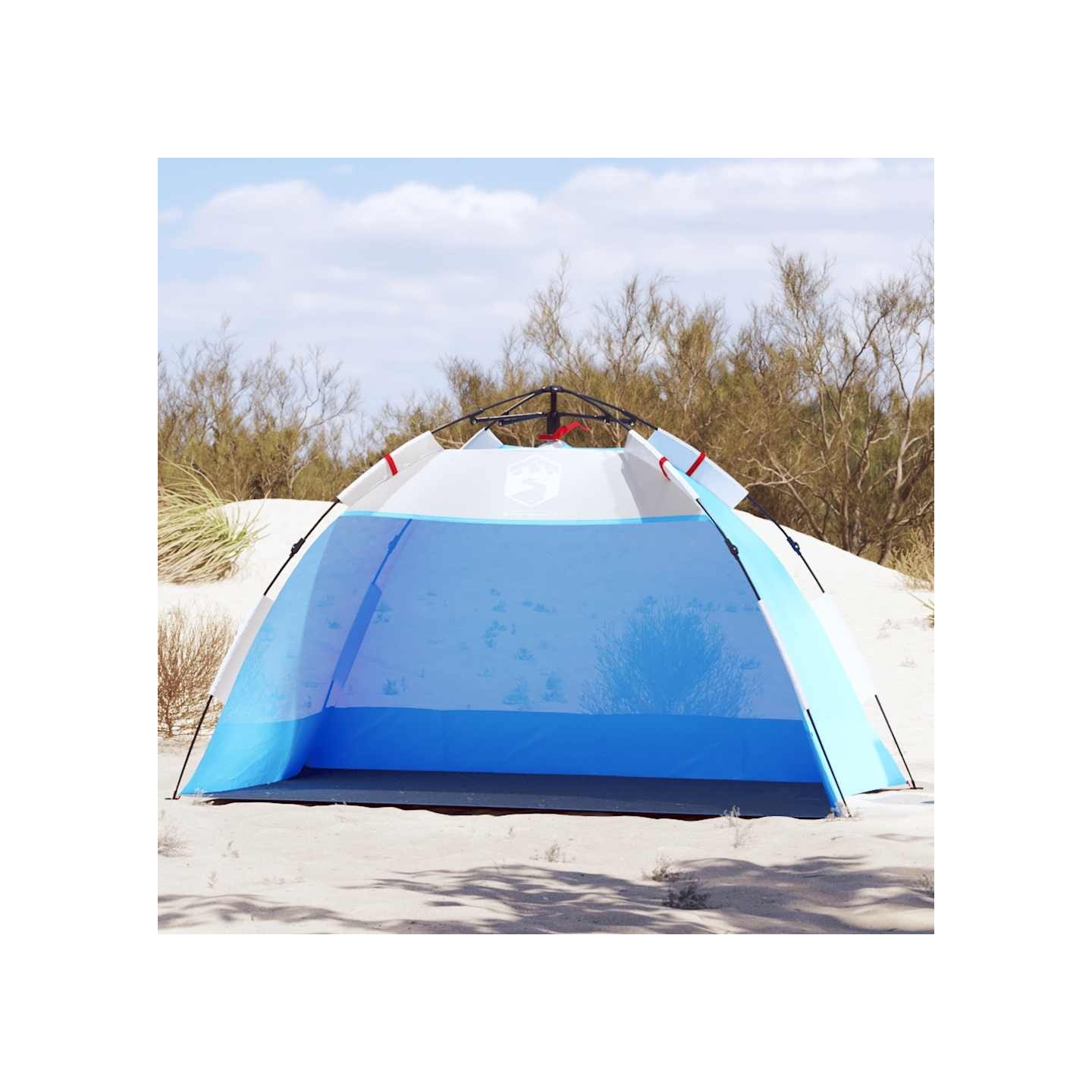 Tente de plage 2 personnes libération rapide imperméable