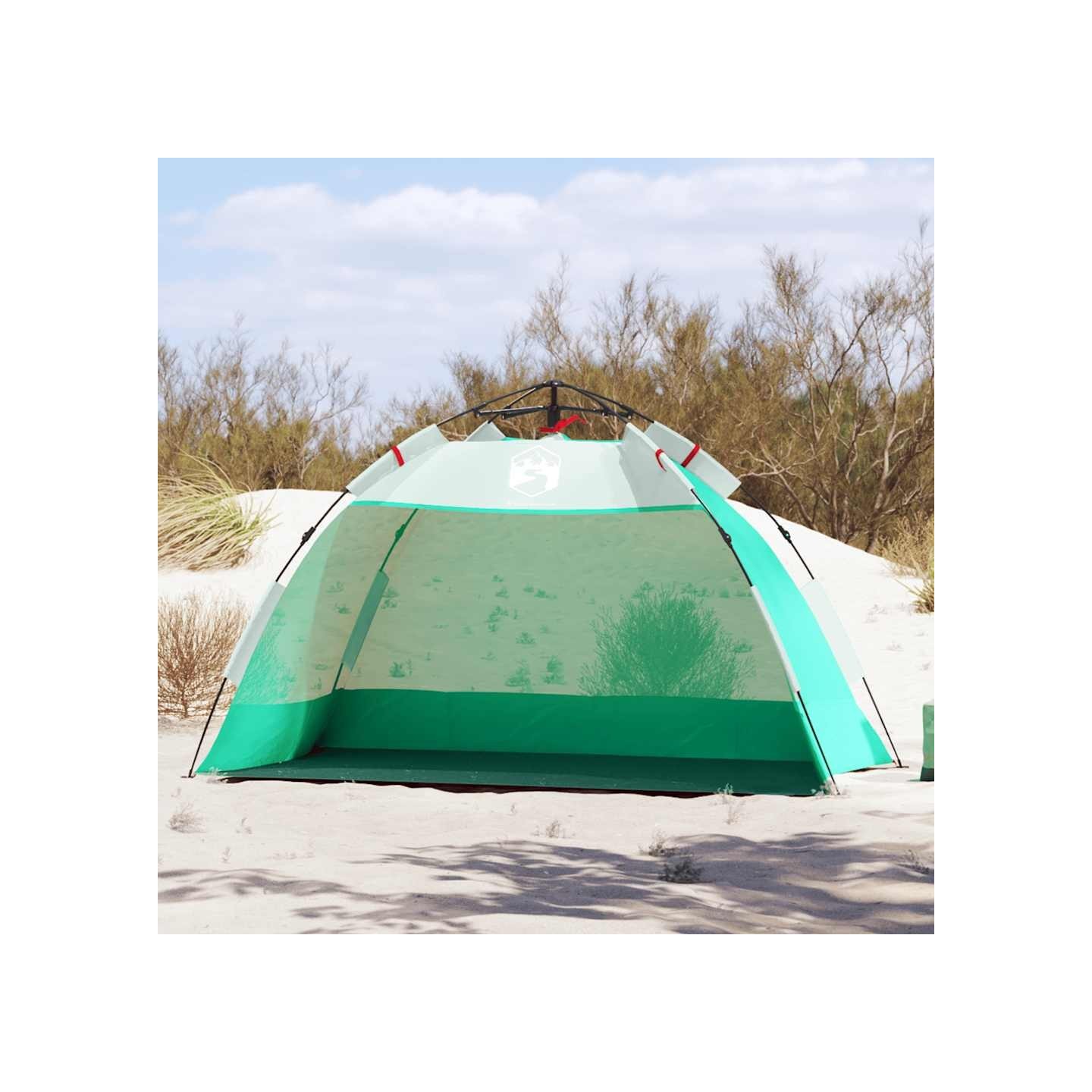 Beach Tent 2-Person Azure Blue Quick Release Waterproof Vert