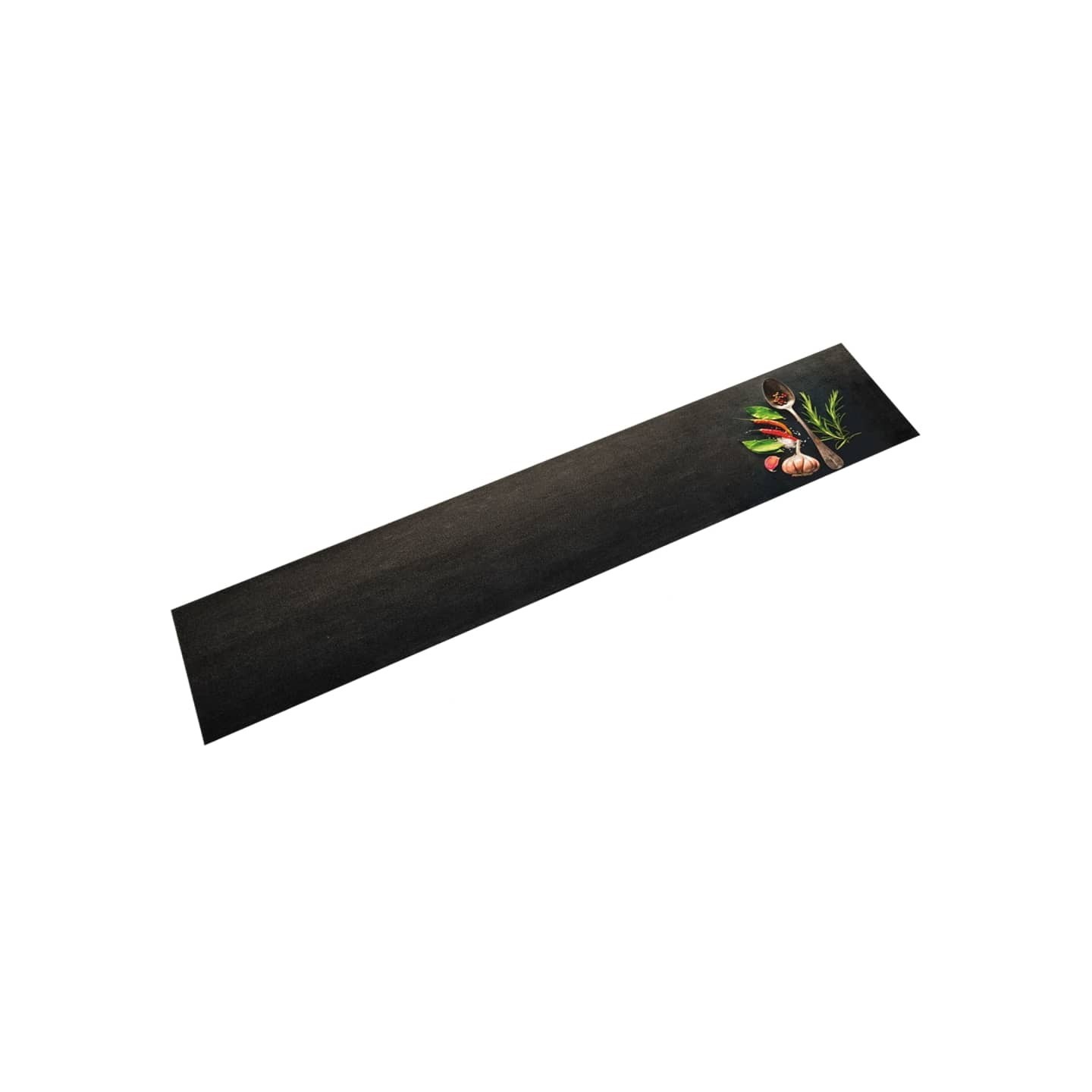 Tapis de cuisine lavable impression d'épices 60x300 cm velours